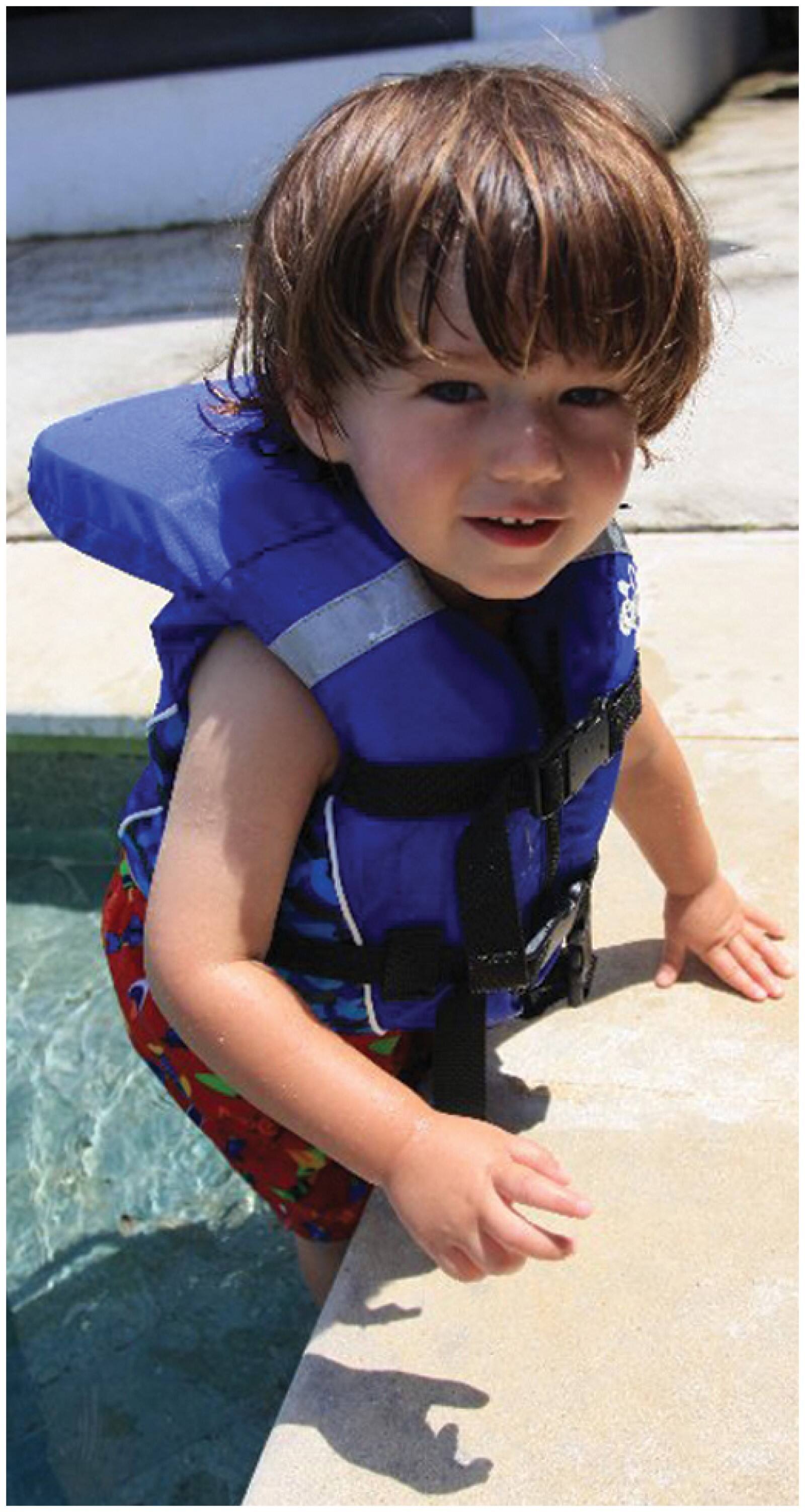Swim Central 20" Blue Child Infant Life Jacket Vest with Handle