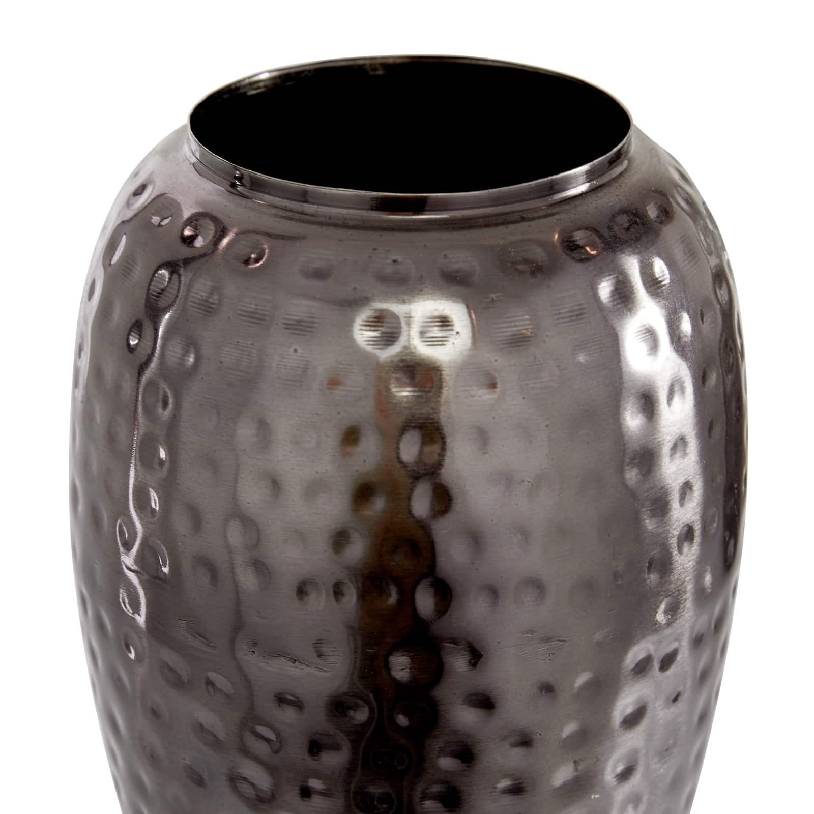 Metal Modern Round Decorative Jar Set with Silver Handles