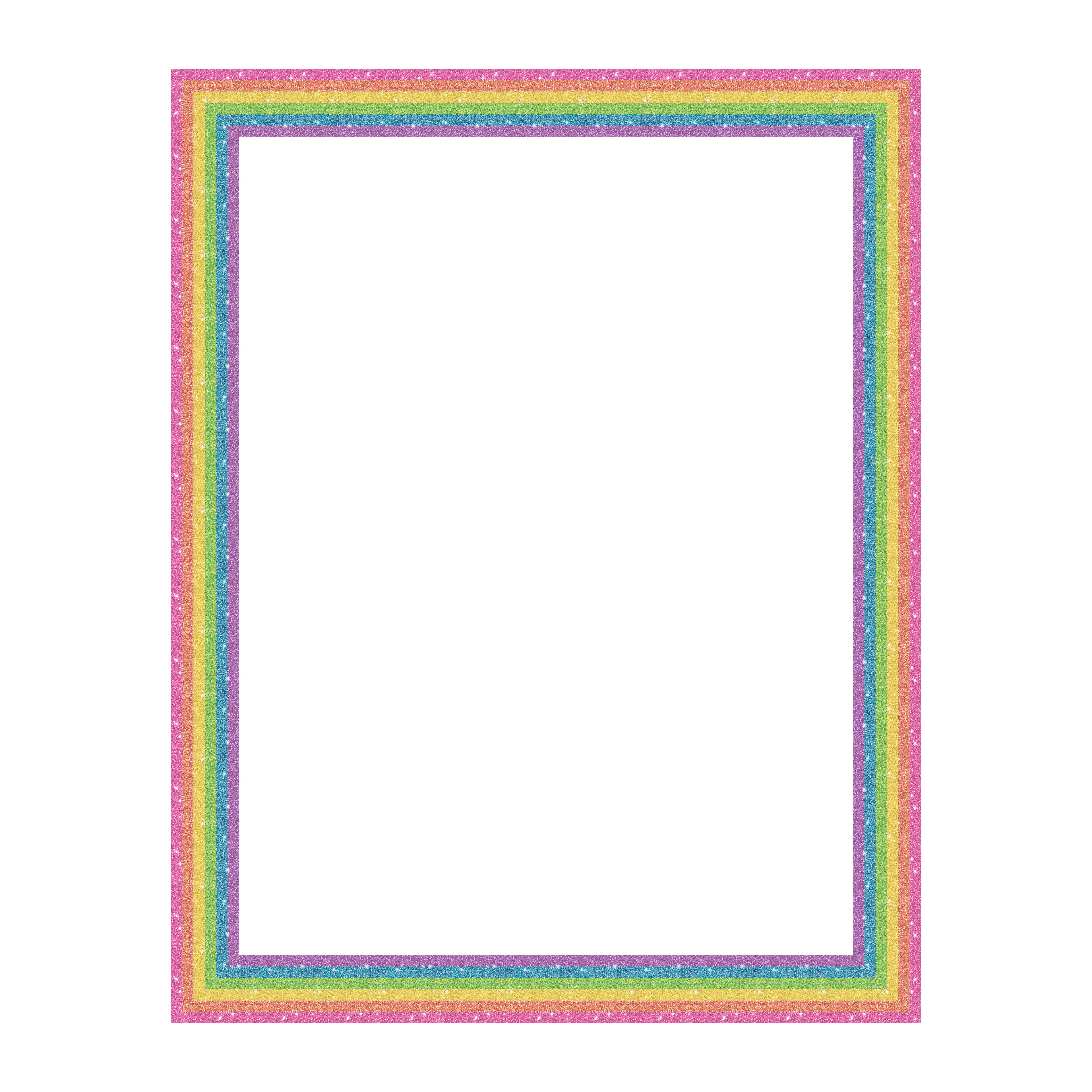 Royal Brites® 22" x 28" Glitter Rainbow Border Poster Board