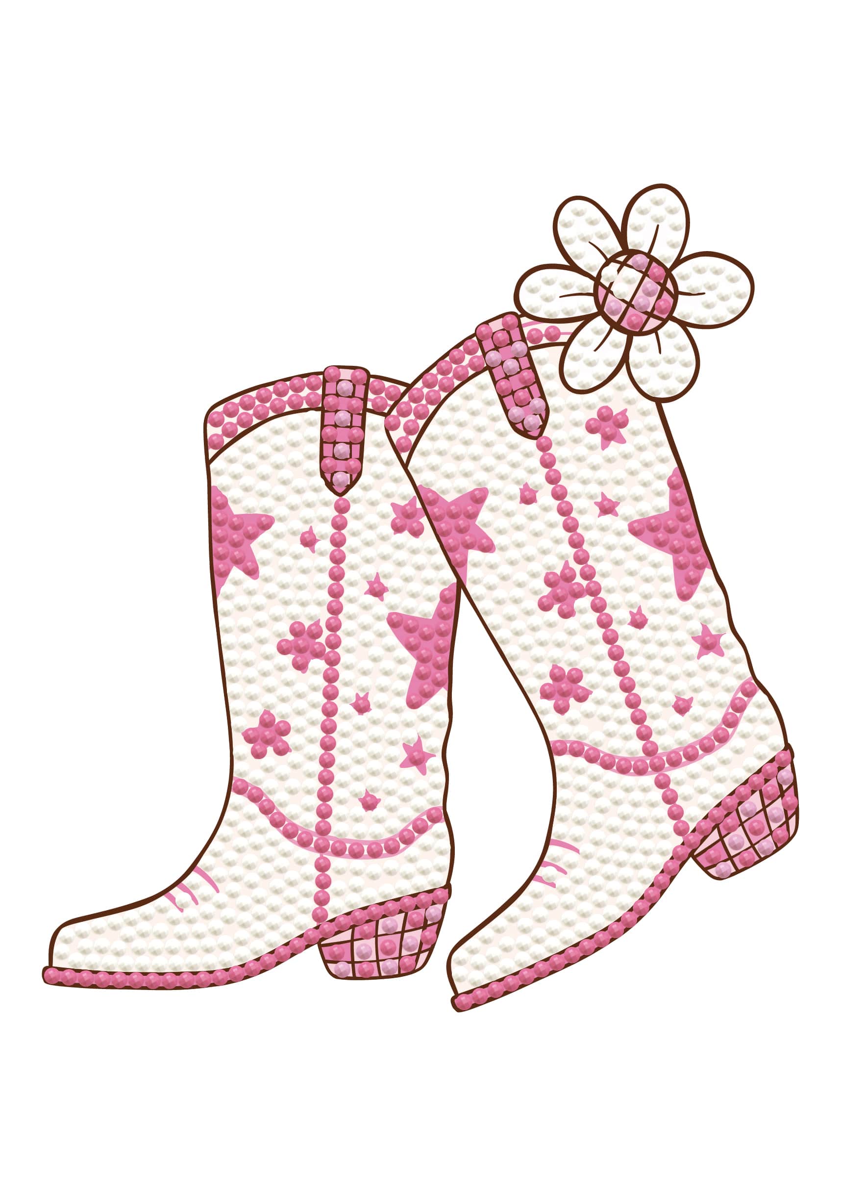 Diamond Dotz® Disco Cowgirl Iron-On 'n' Dot Kit