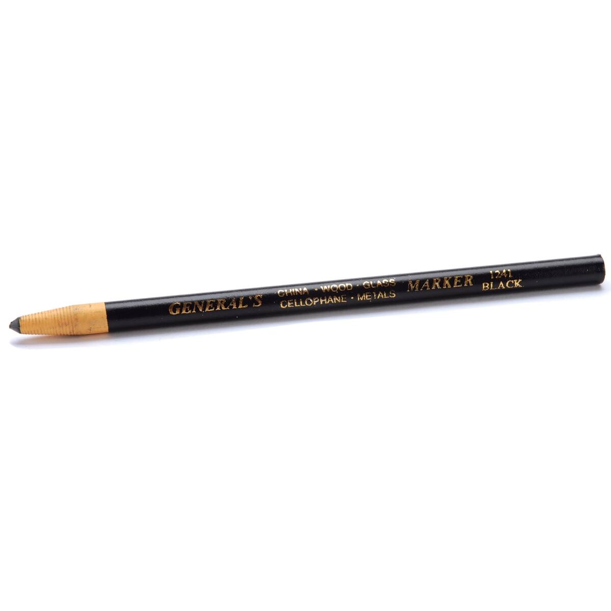 General's® Finest Black Paper Wrapped Marking Pencils, 12ct.