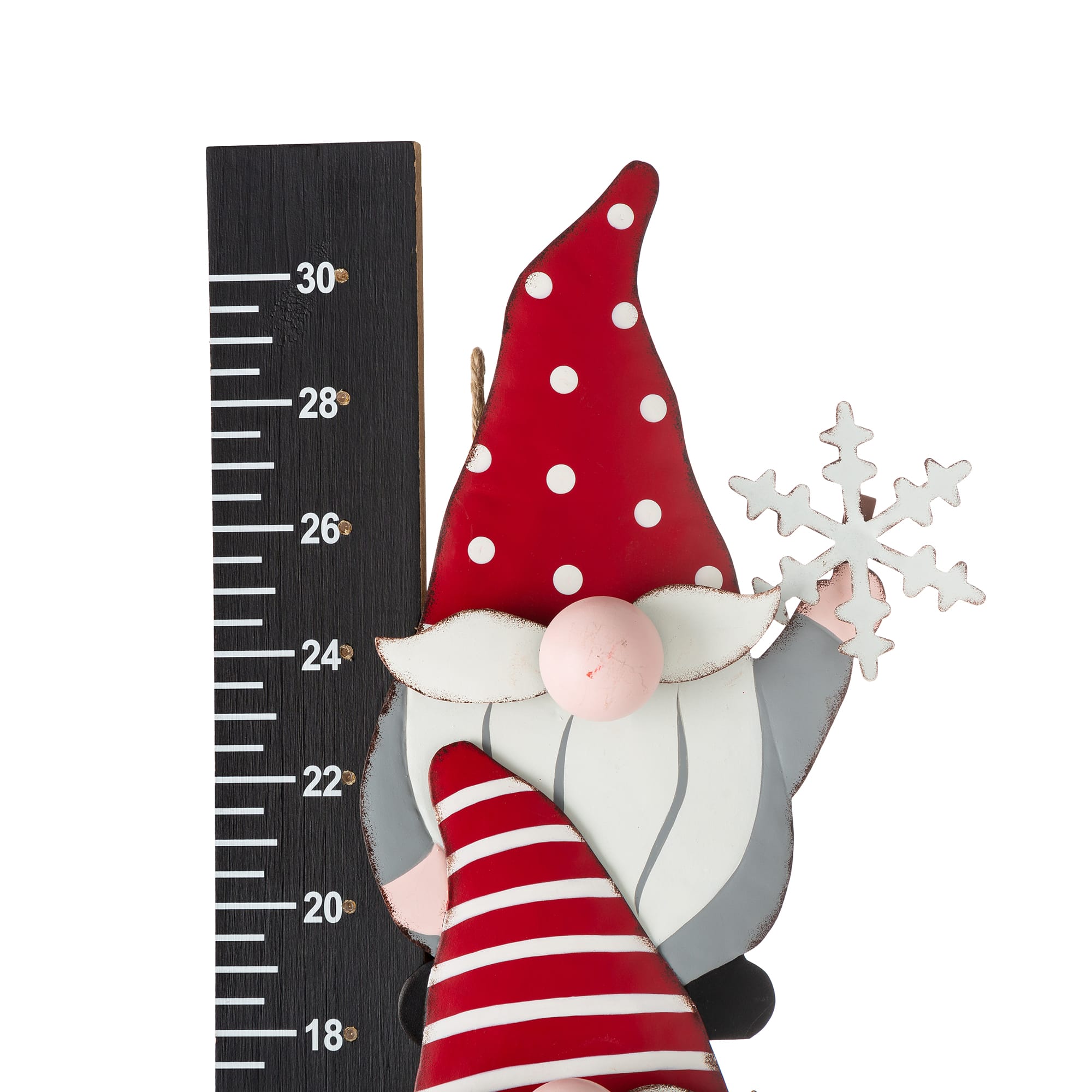 Glitzhome® 3ft. Lighted LED Gnome Snow Gauge Yard Stake