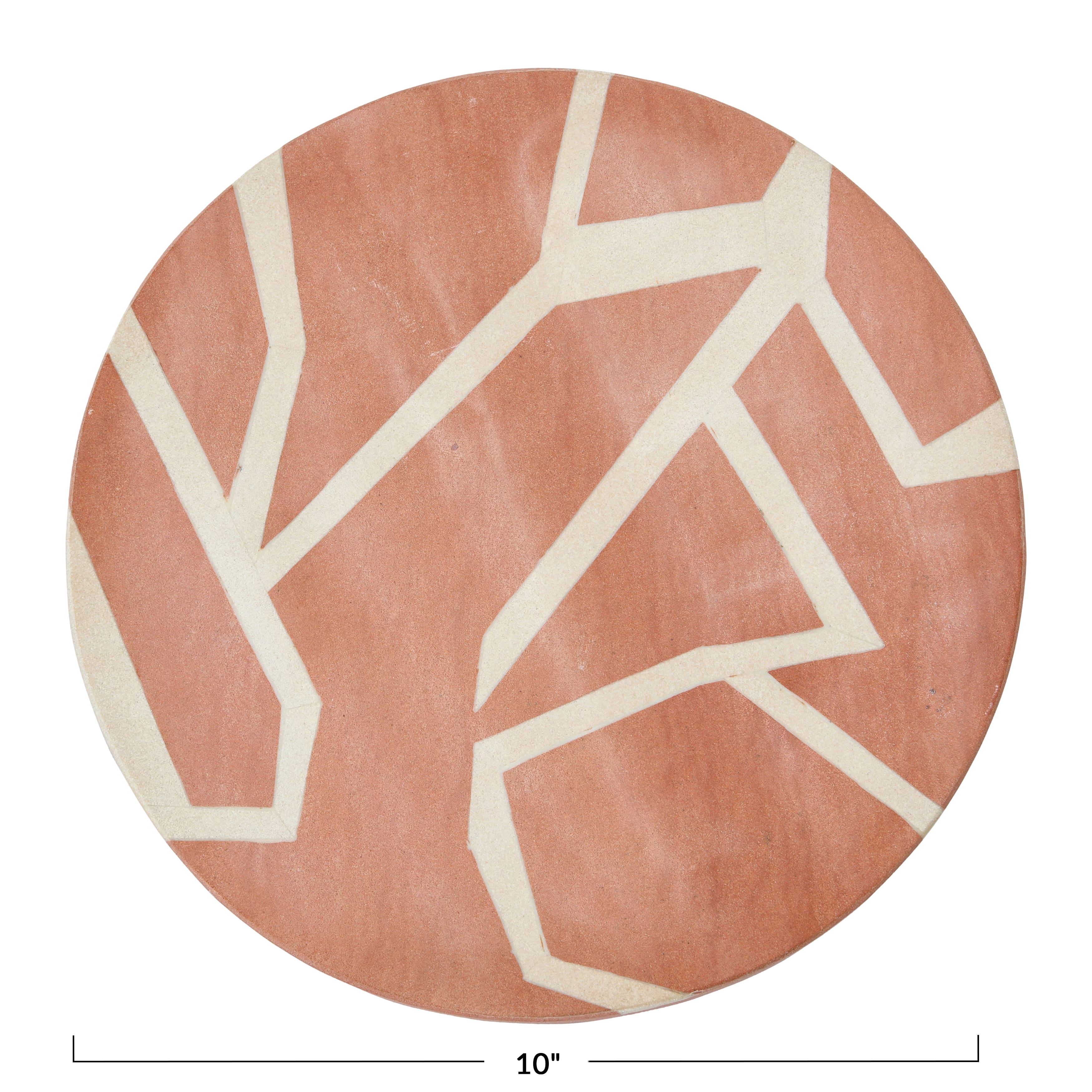 Hello Honey® 10" Terracotta Round Sandstone Trivet