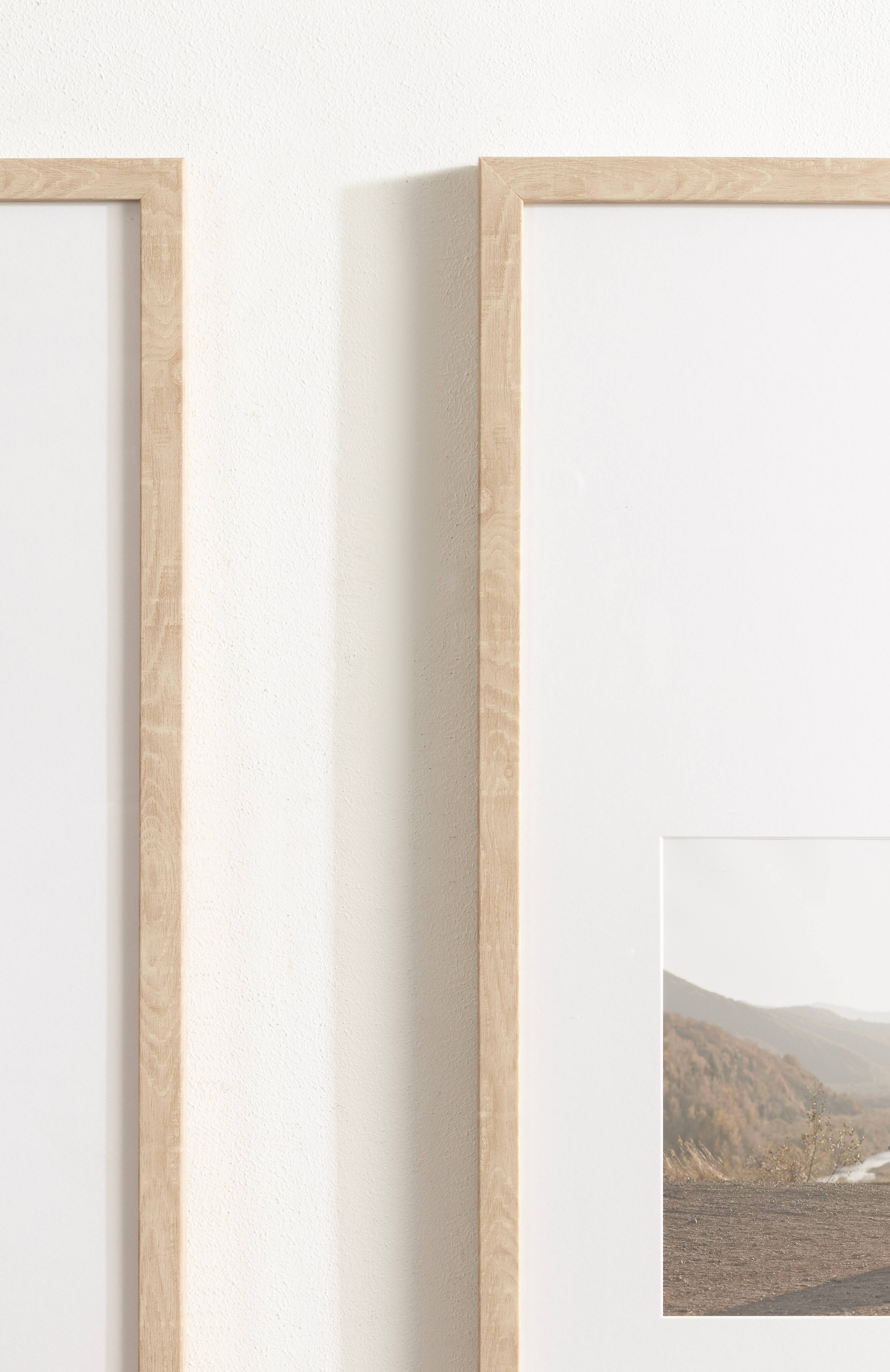Kate and Laurel Gallery 14" x 30" Photo Frames 8" x 10" with Mat