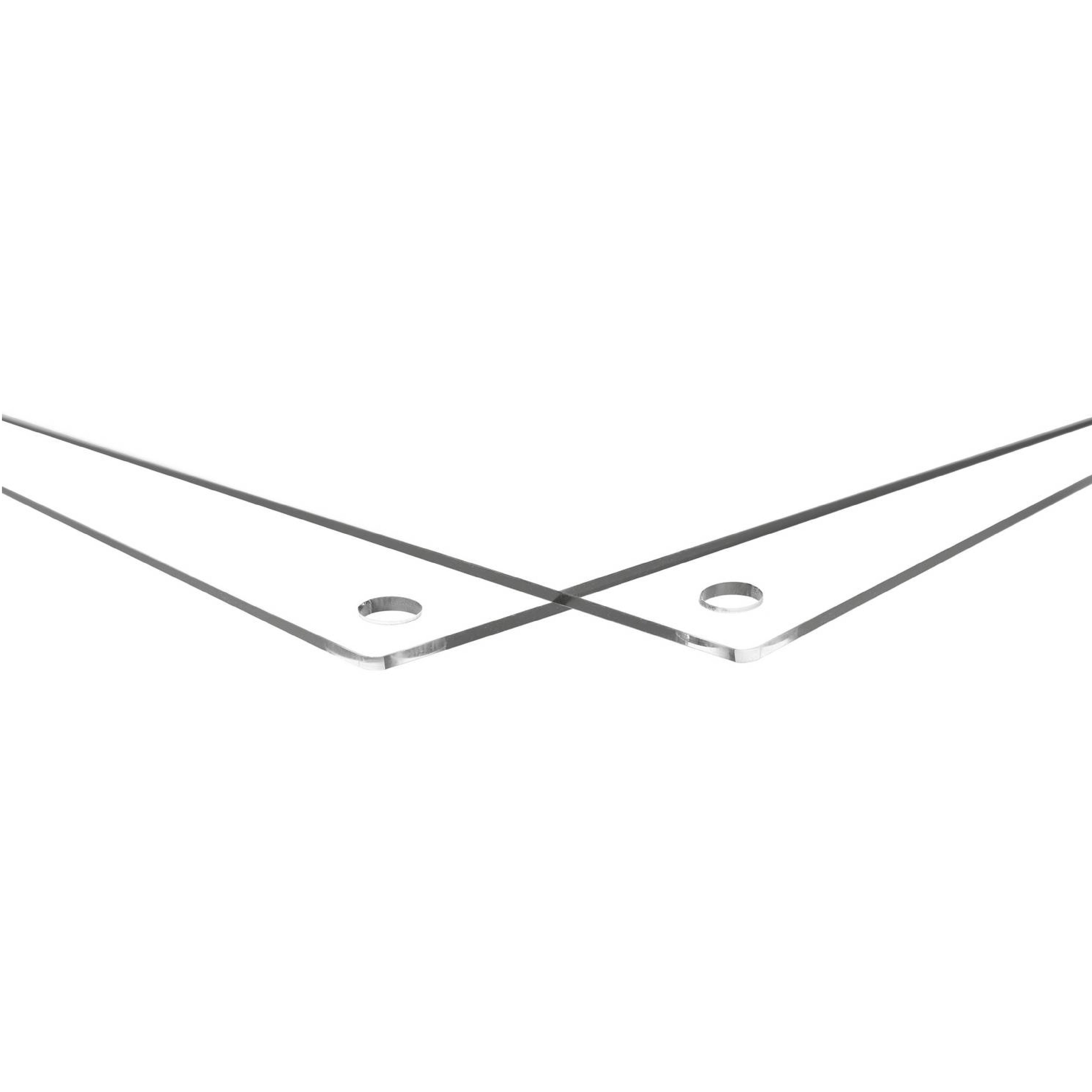 Cool Modern Frames Clear Acrylic Float Frame with Silver Hardware