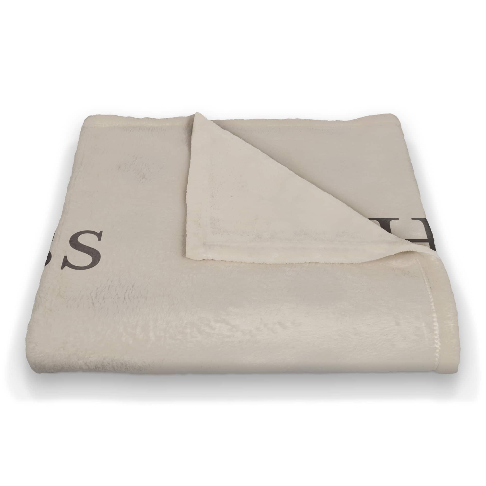 Happniess Blooms from Within 50" x 60" Coral Fleece Blanket