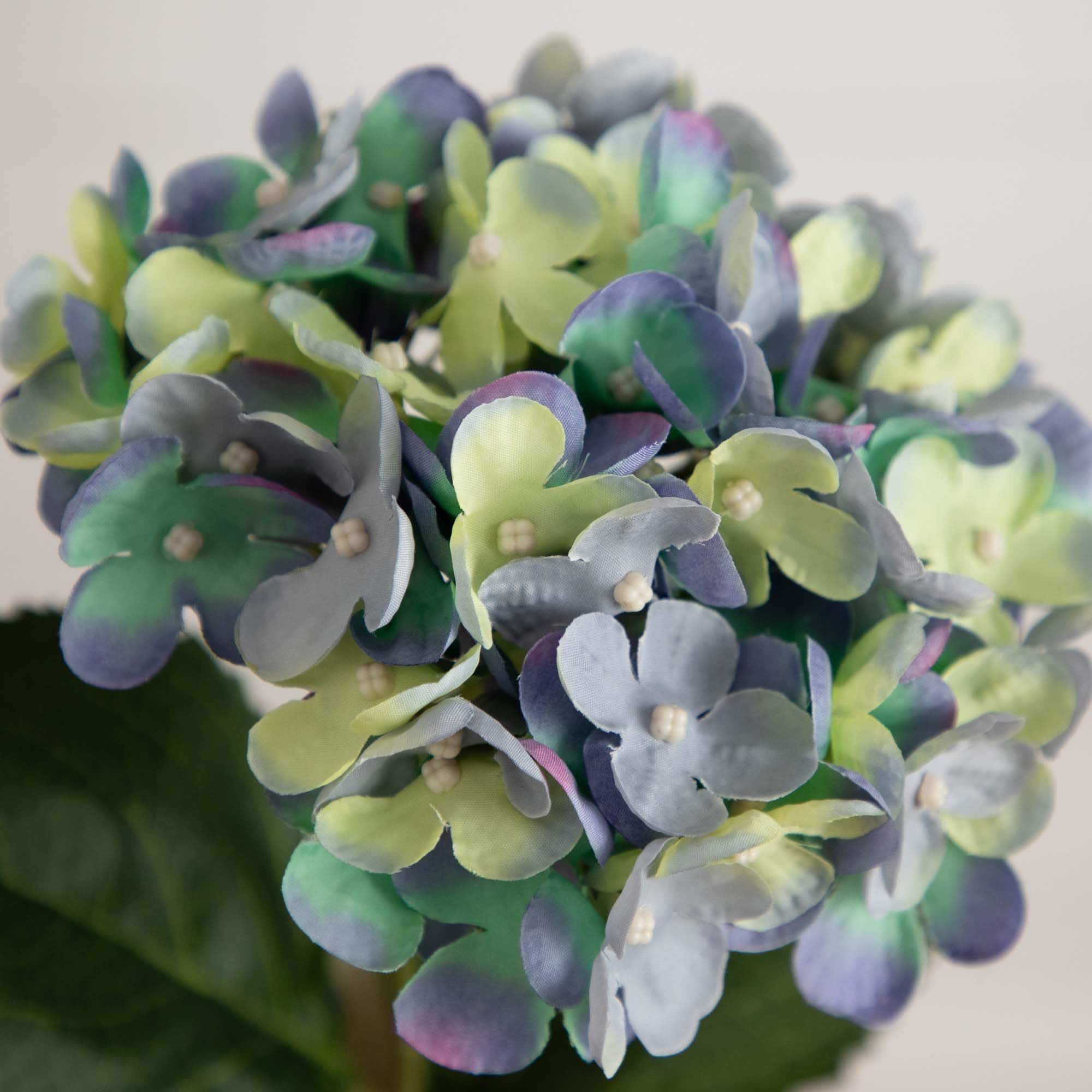 20" Blue Hydrangea Flower Stems, 3ct.