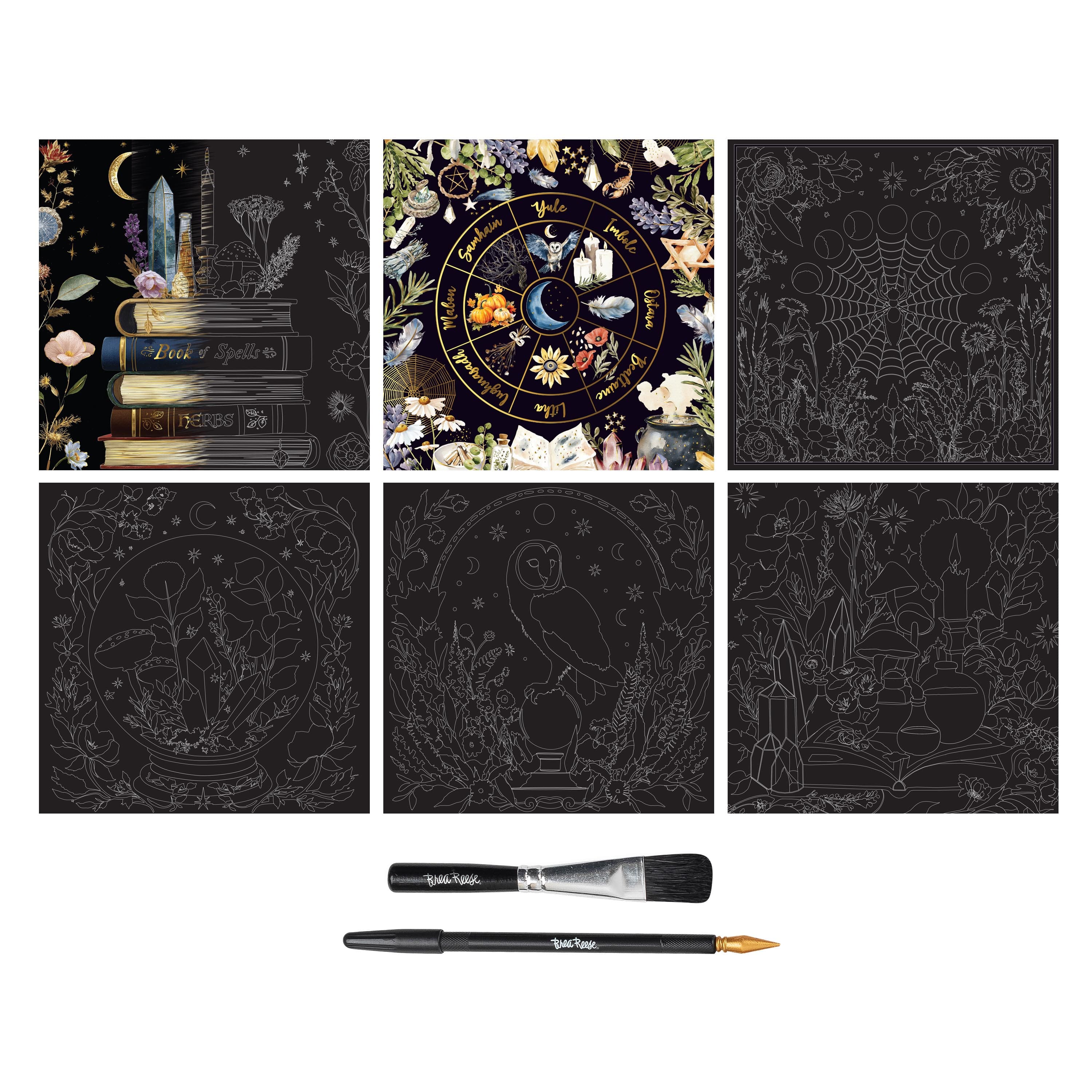 Brea Reese® 12" x 12" Coven Scratch Art Paper Pad