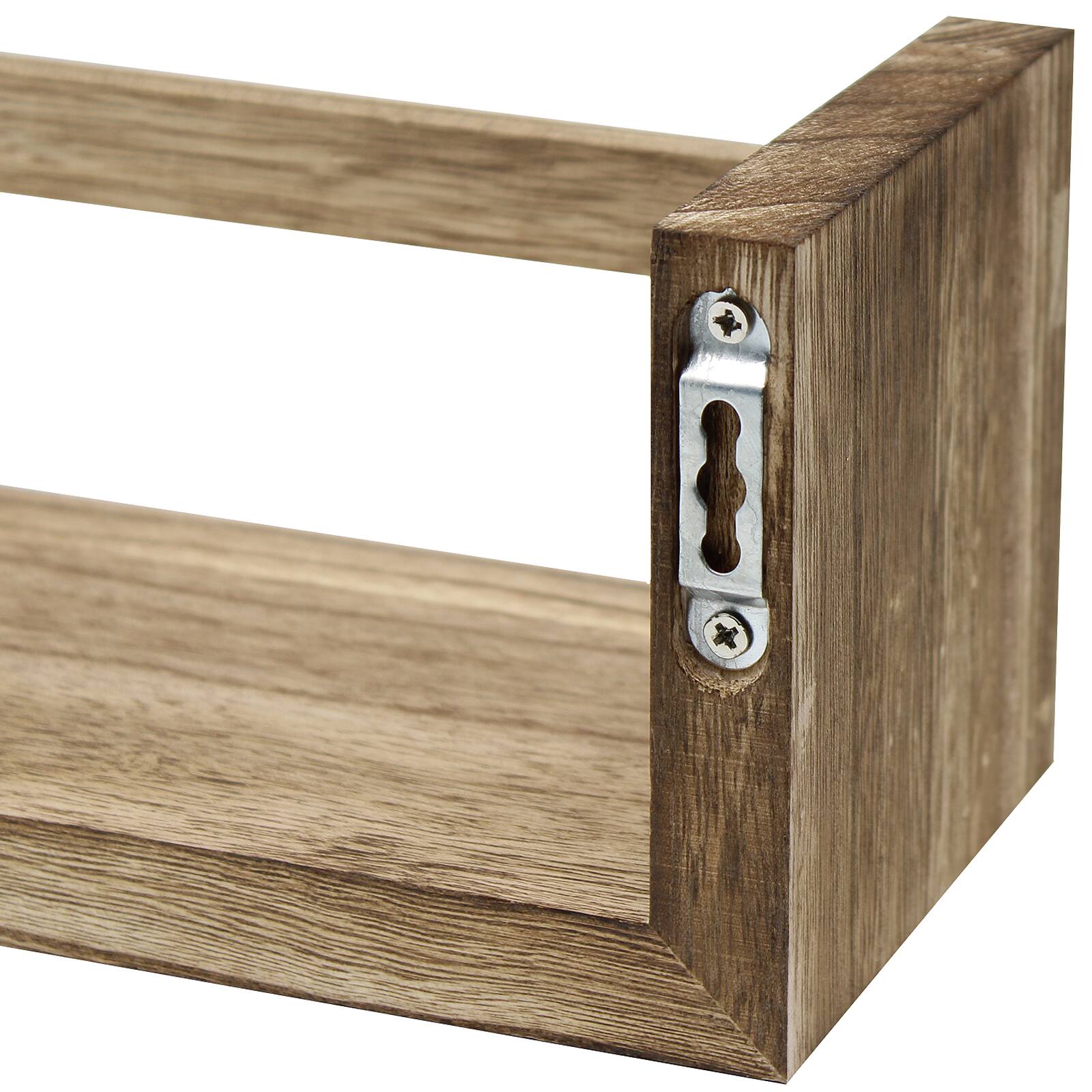Sorbus Rustic Floating Shelves Set
