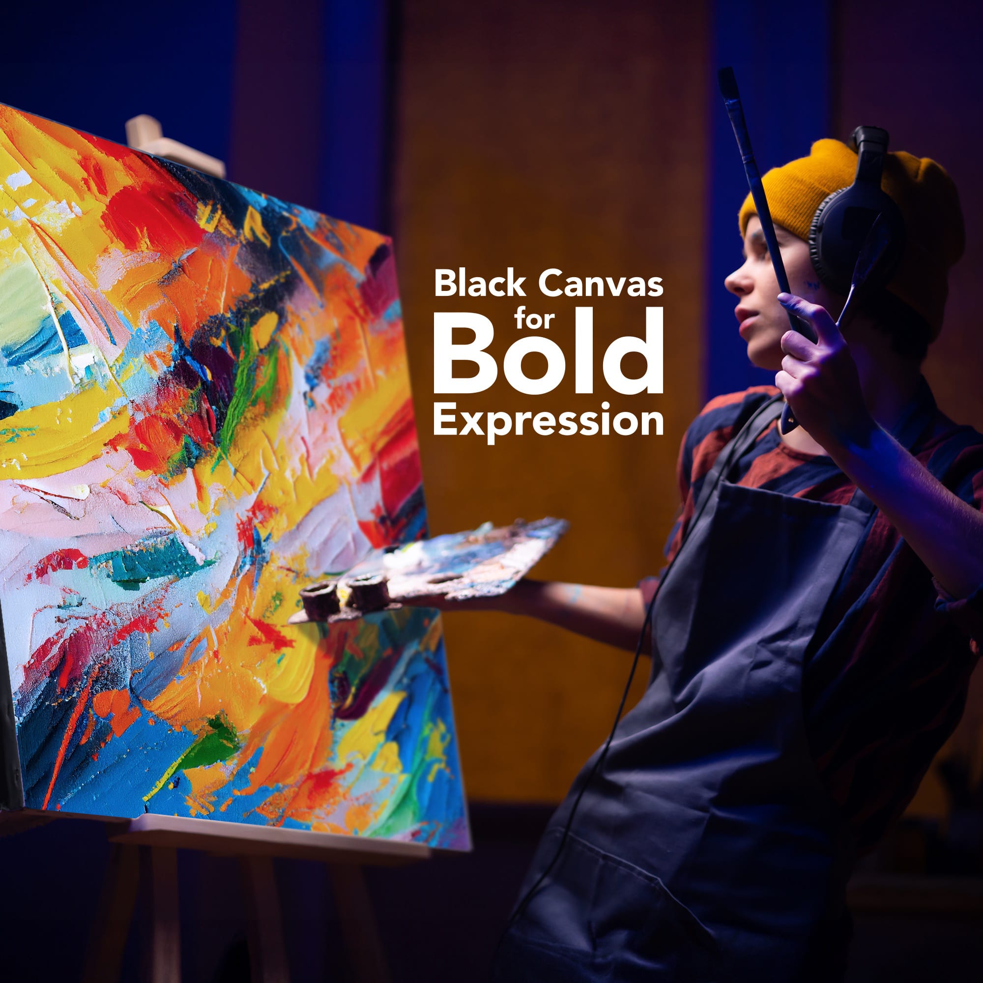 ArtSkills® 2 Pack Black Stretched Canvases