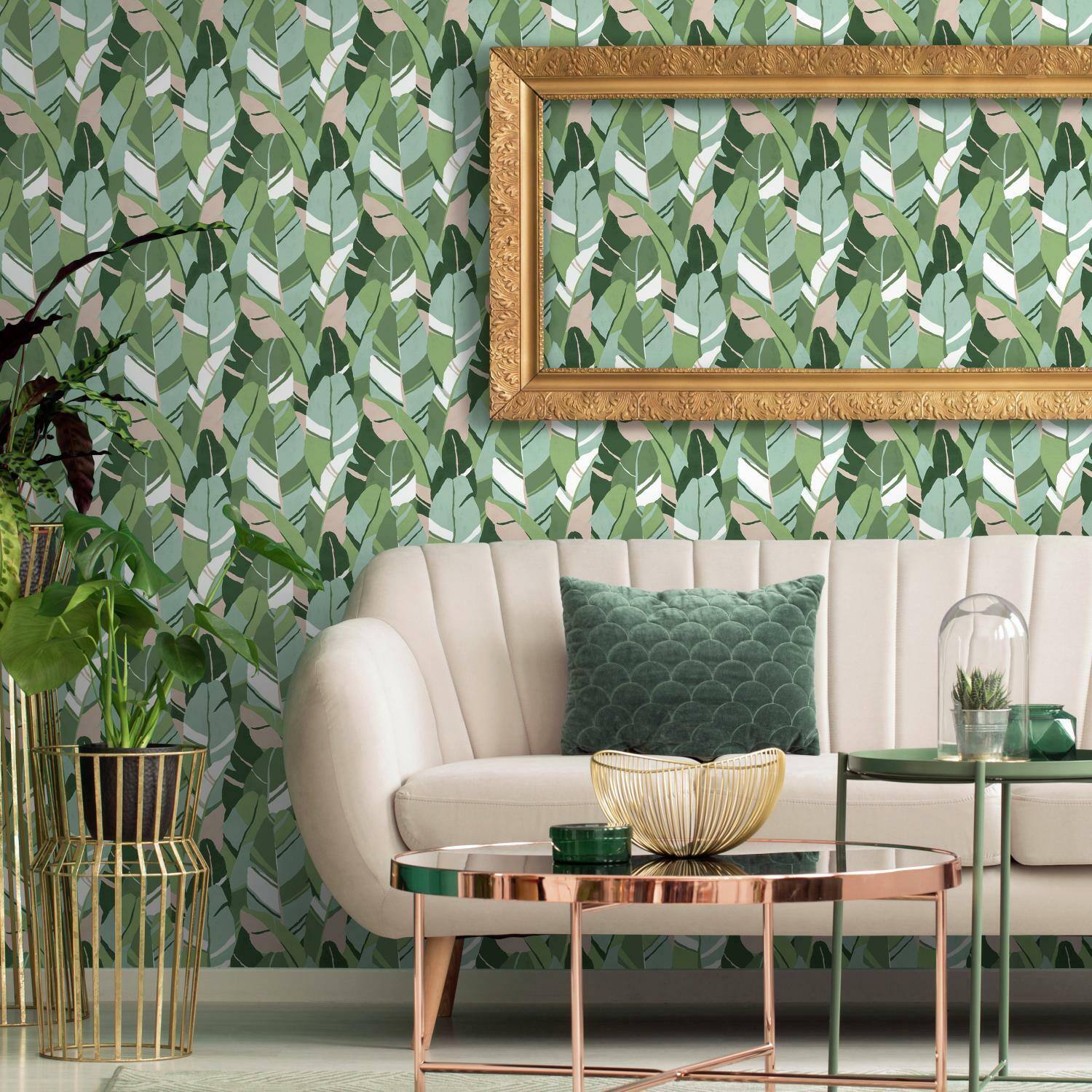 RoomMates Hearts of Palm Peel & Stick Wallpaper