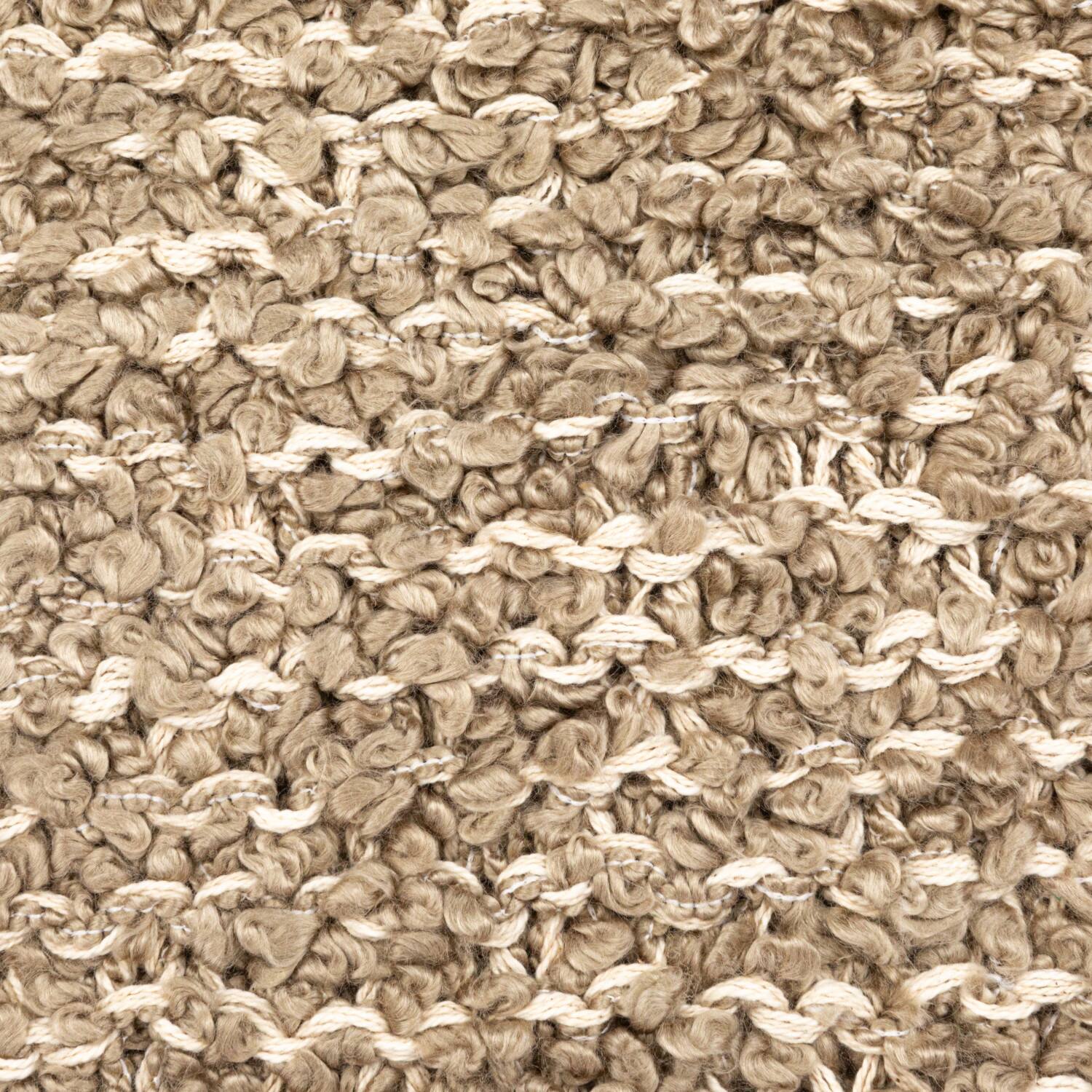 Hello Honey® 20" Brown Woven Cotton Blend Bouclé Pillow