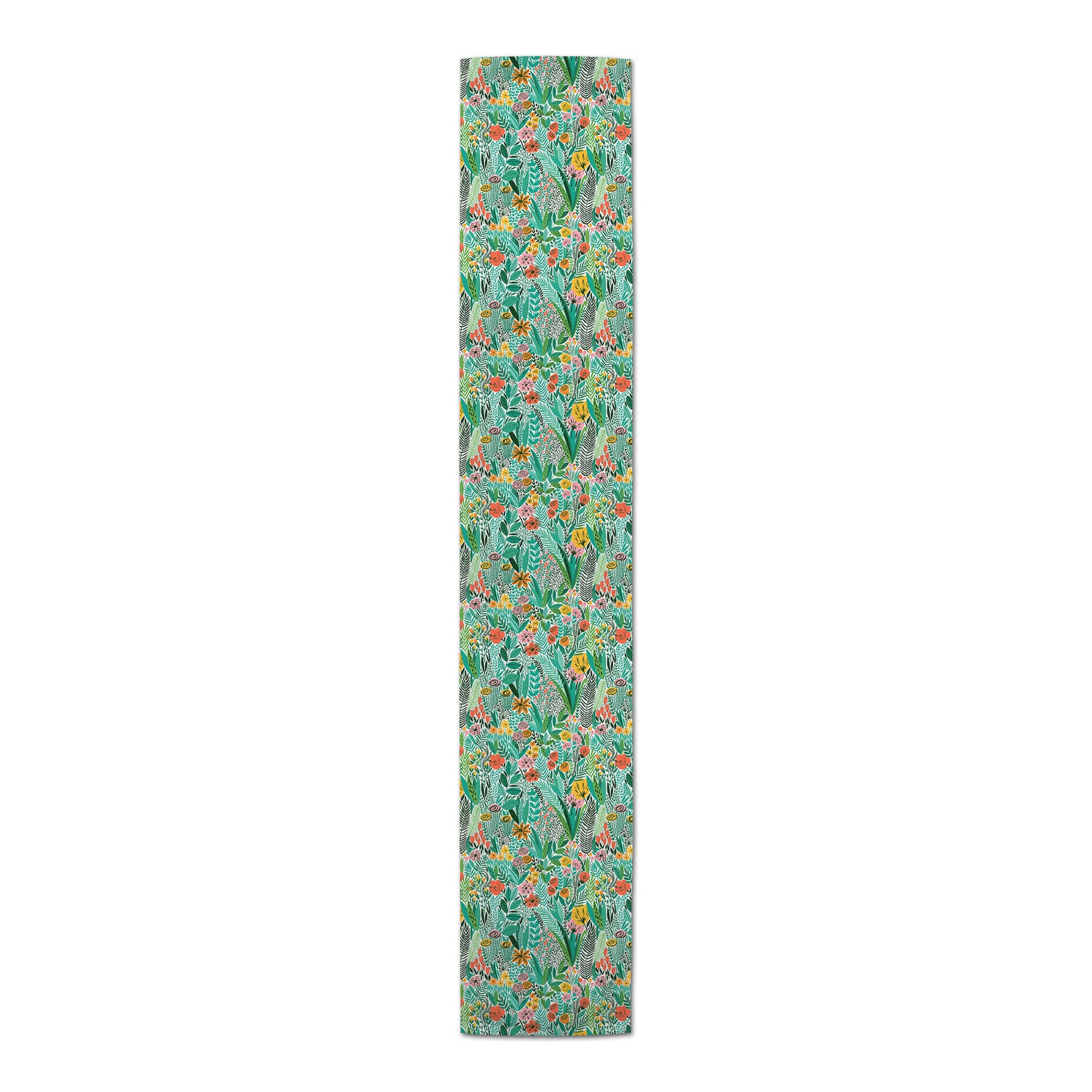 Colorful Flowers Outdoor Table Runner