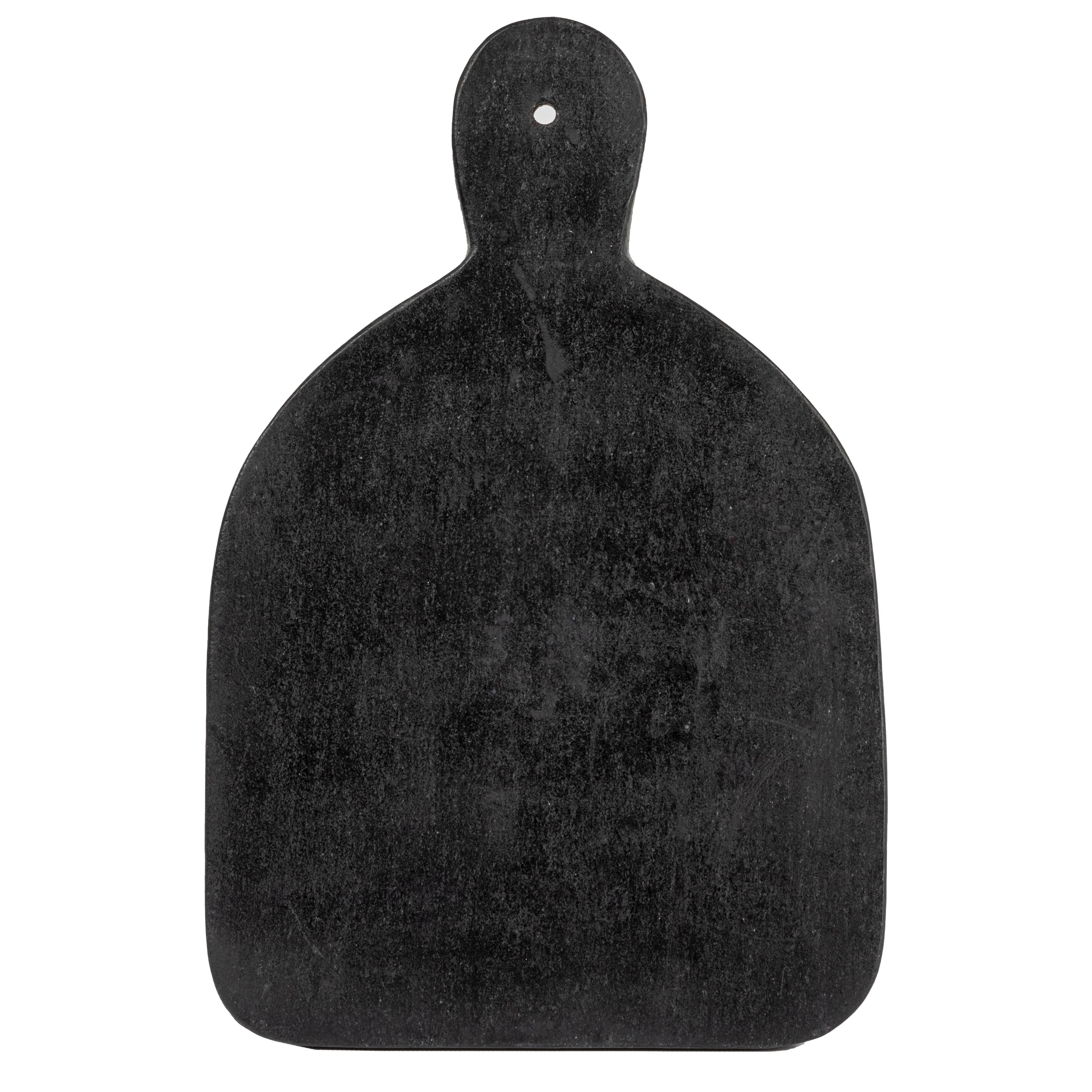 Hello Honey® 12" Black Modern Marble Cutting or Charcuterie Board with Handle