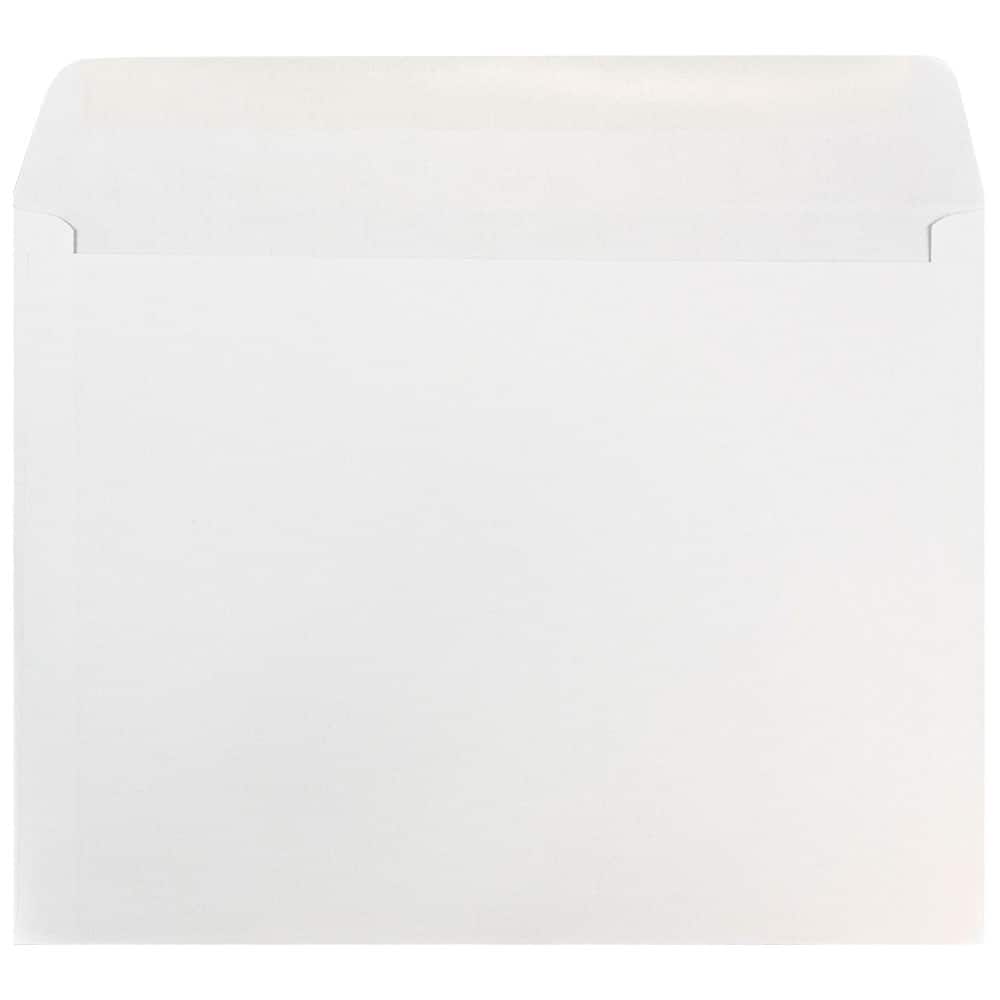 JAM Paper 9" x 12" White Booklet Commercial Envelopes