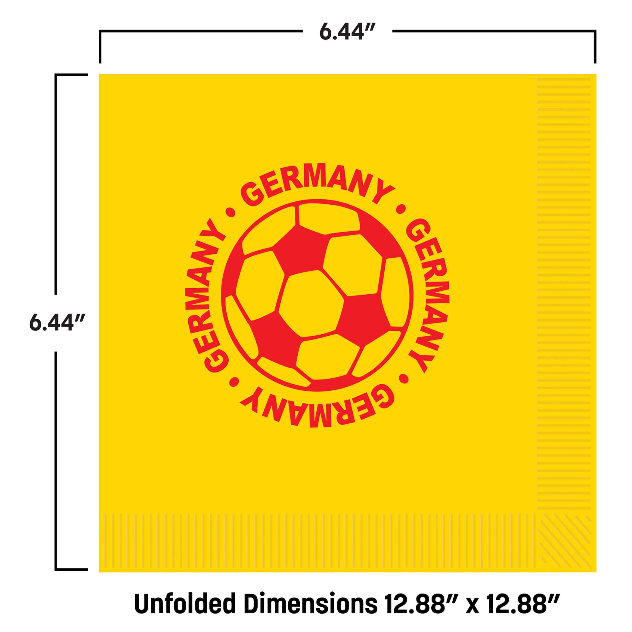 Germany Soccer Luncheon Napkins, 32ct.