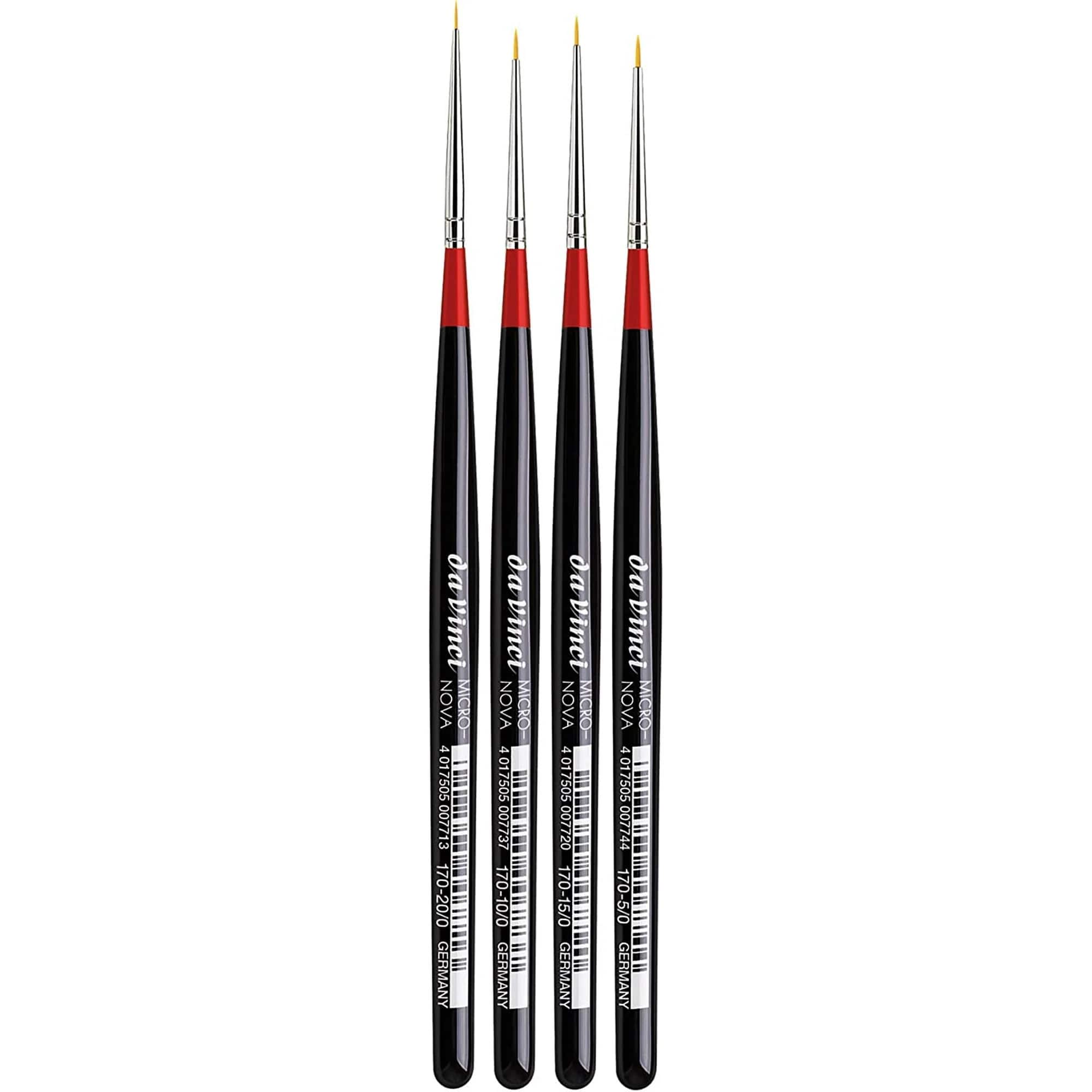 da Vinci MICRO-NOVA Series 170 4 Piece Round Brush Set