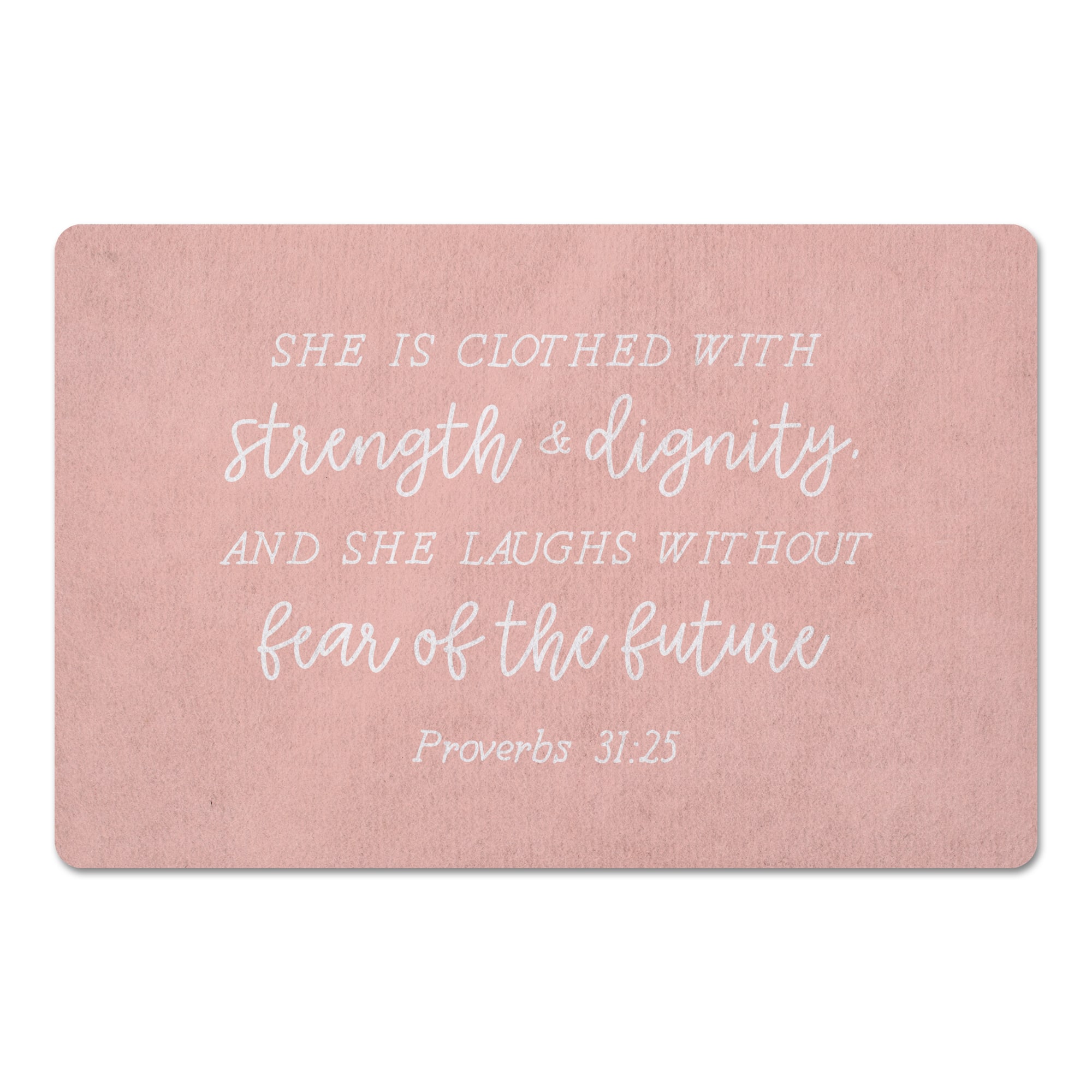 18" x 27" Clothed with Strength Dignity Floor Mat