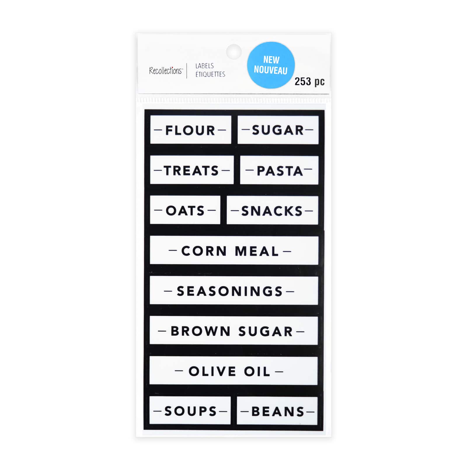 Black Border Rectangle Household Label Stickers by Recollections™