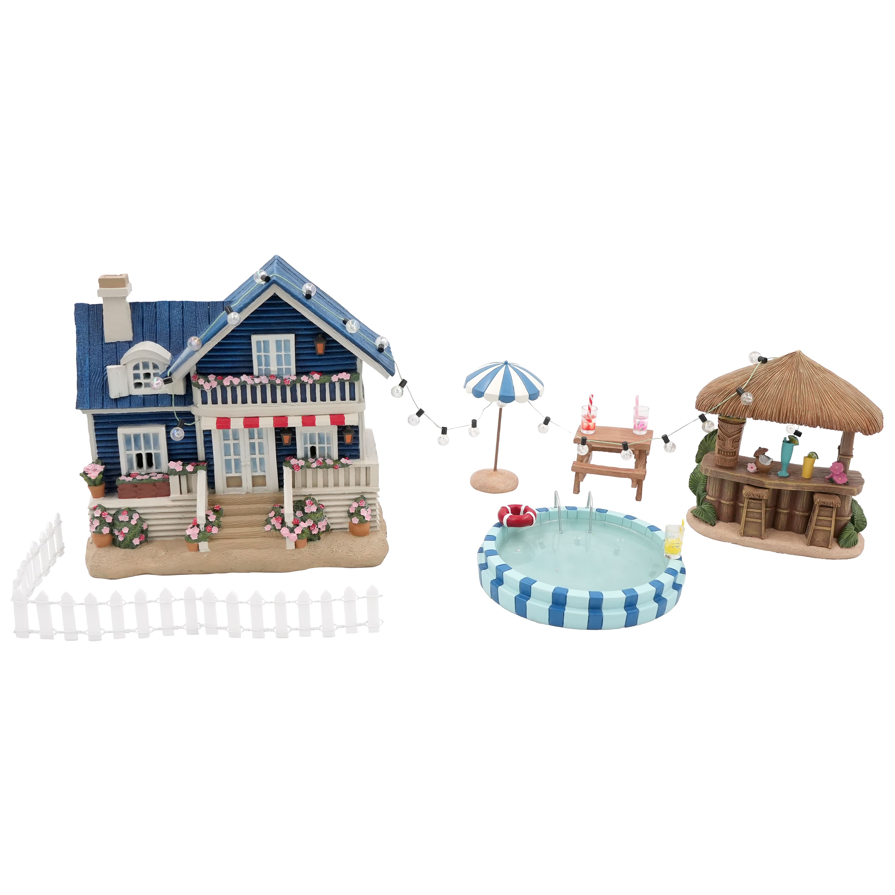 Mini White Fence Decorations, 4ct. by Ashland®