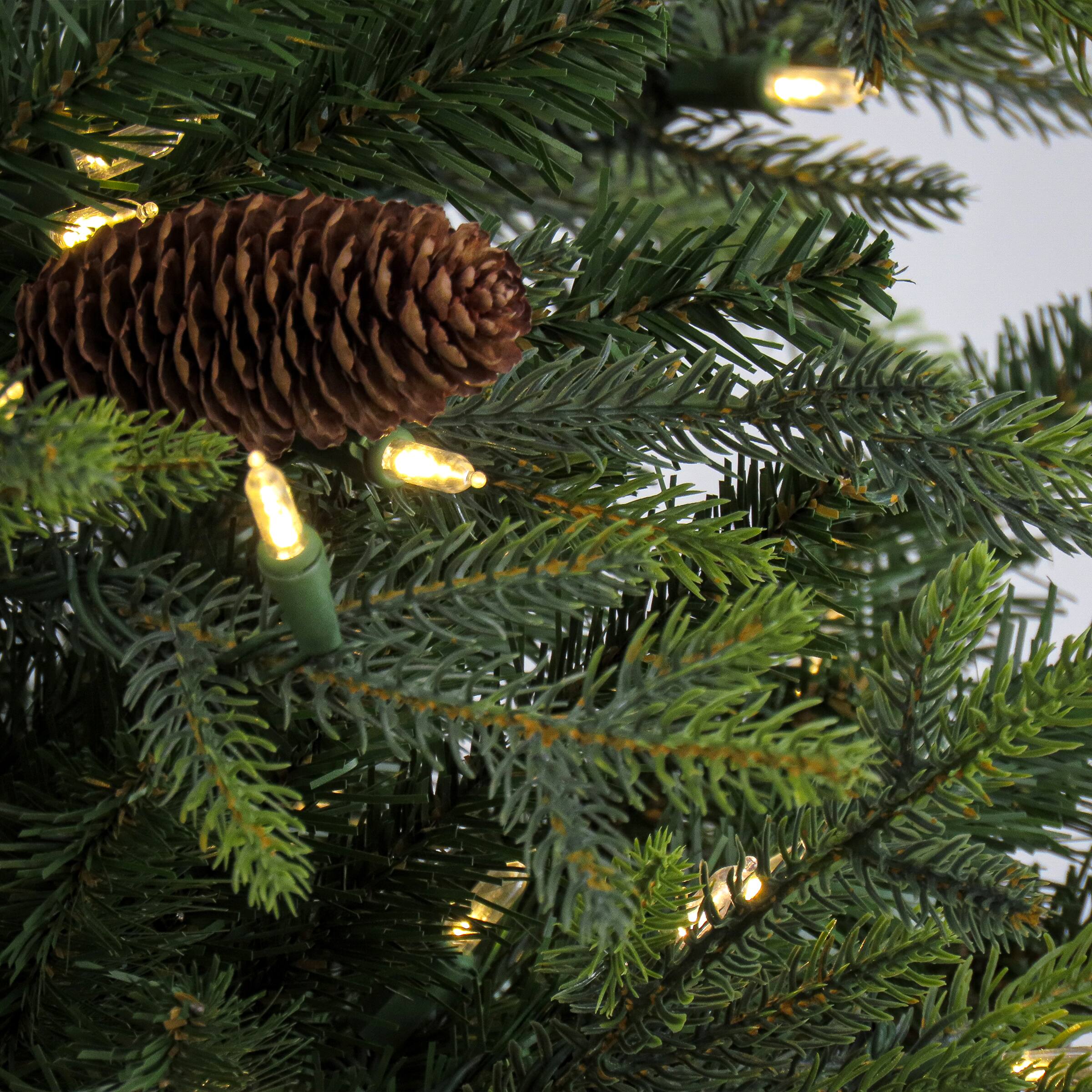 7.5ft. Pre-Lit Skykomish Pine Artificial Christmas Tree, Warm White LED Lights