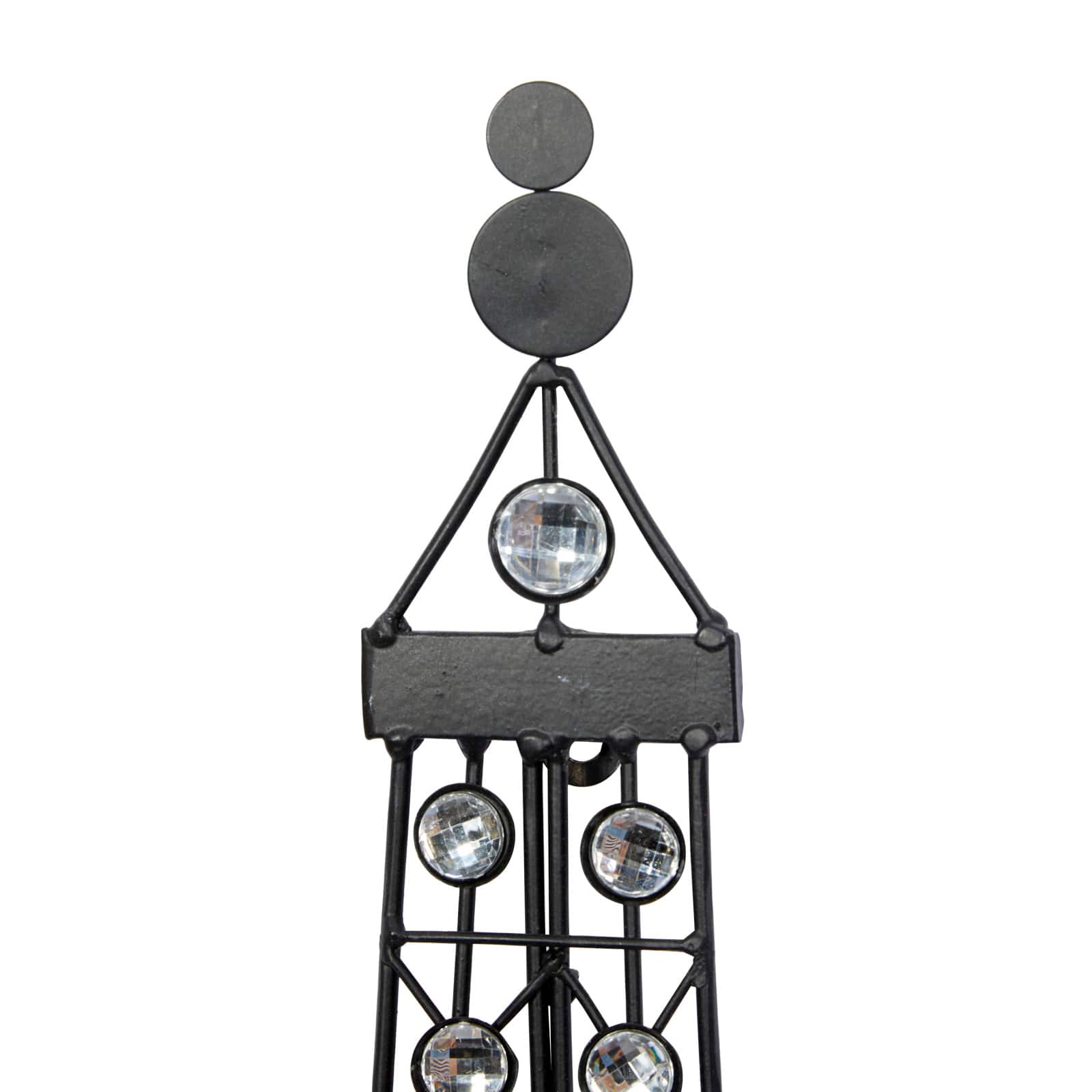 32" Black Metal Eiffel Tower Glam Wall Décor