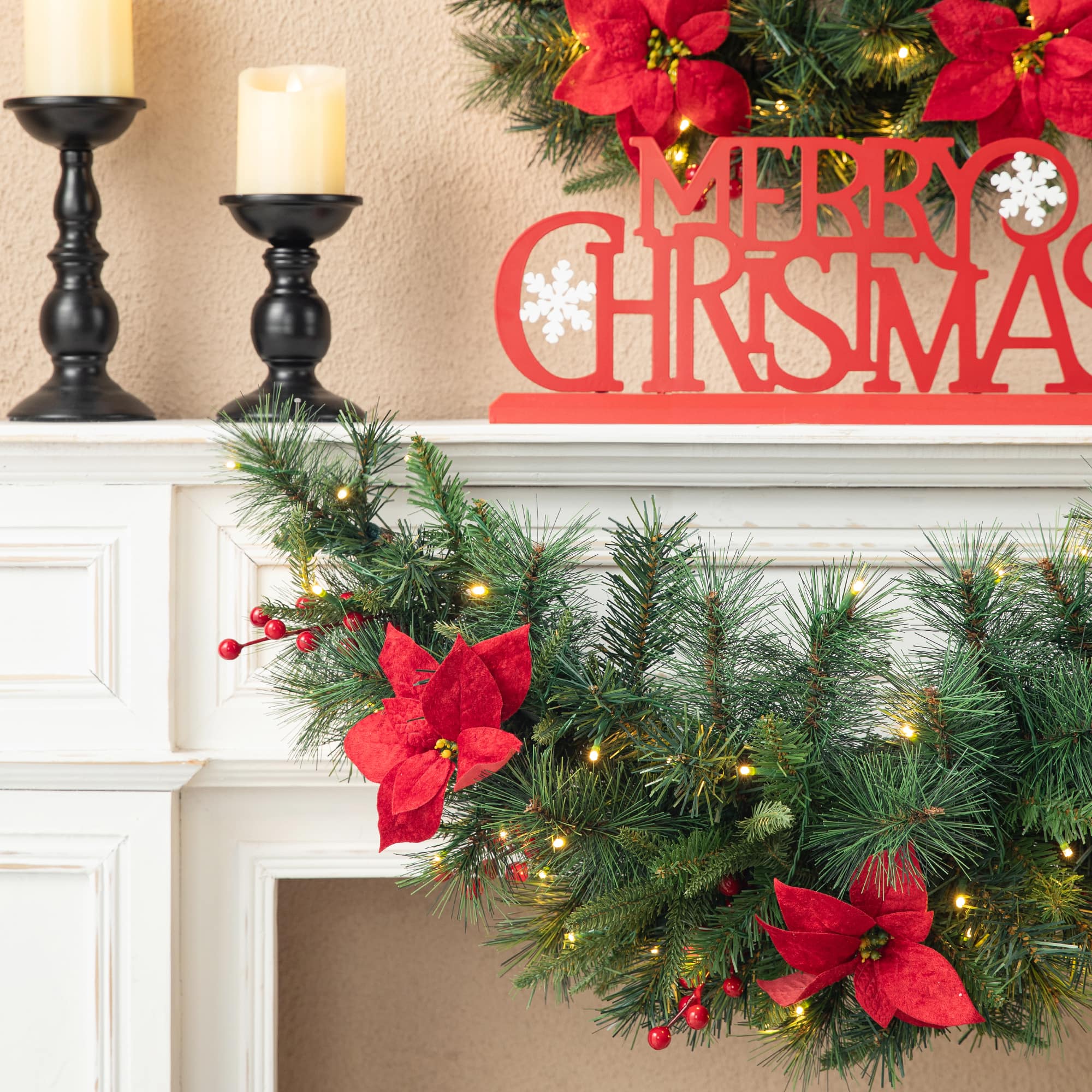 Glitzhome® 3ft. Pre-Lit Pine
