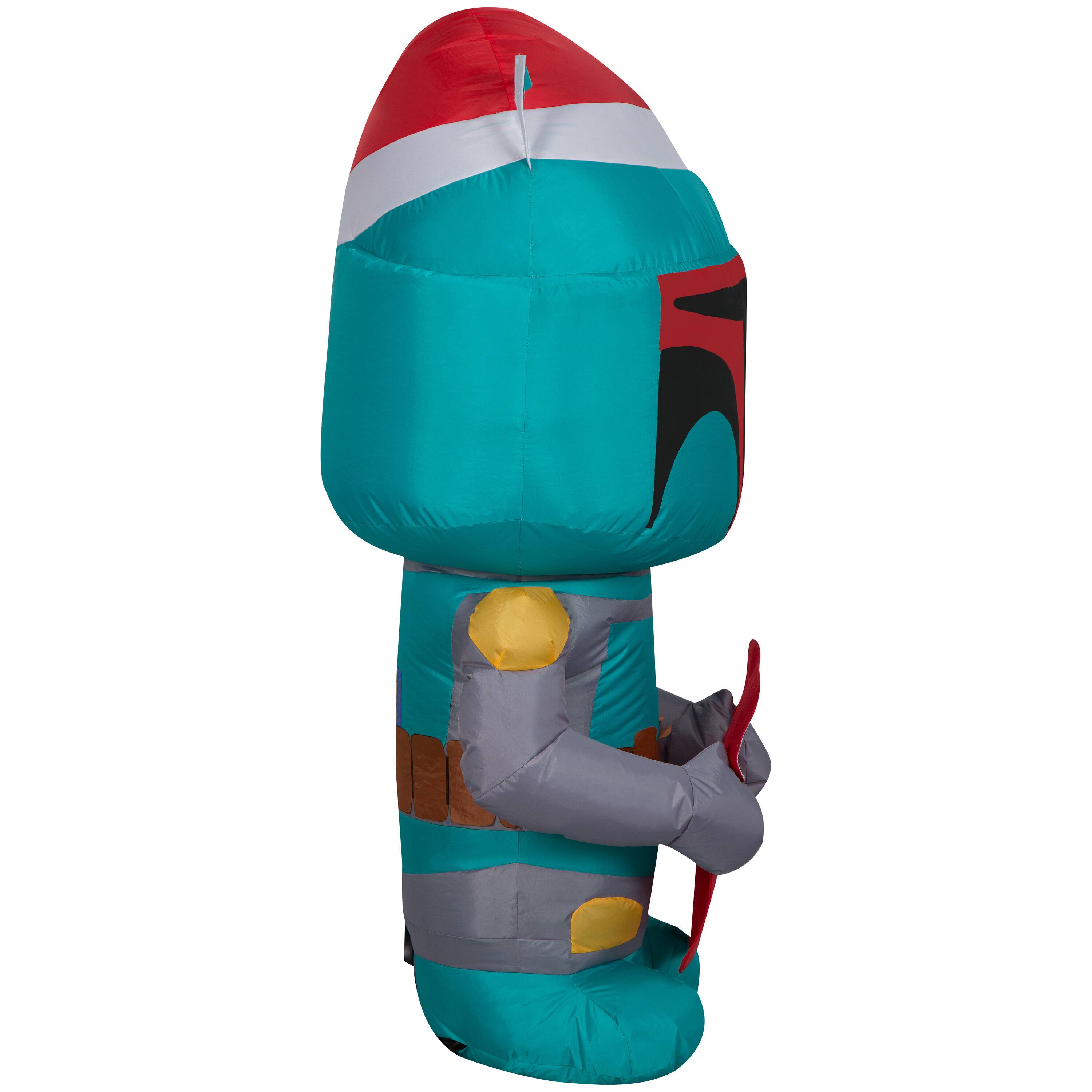 4ft. Airblown® Inflatable Christmas Boba Fett with Stocking