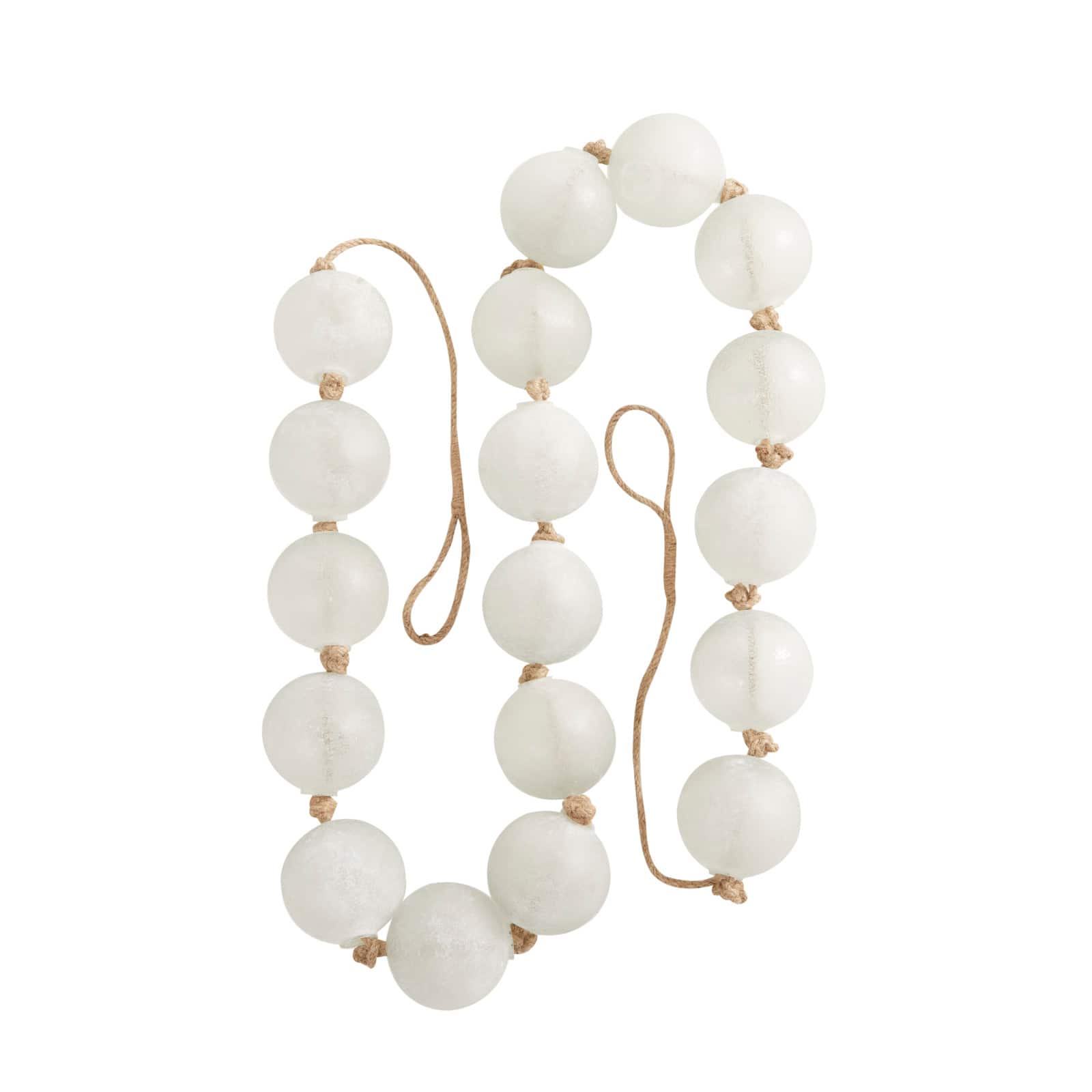 8ft. Extra Long Handmade Glass Beaded Garland with Tassels