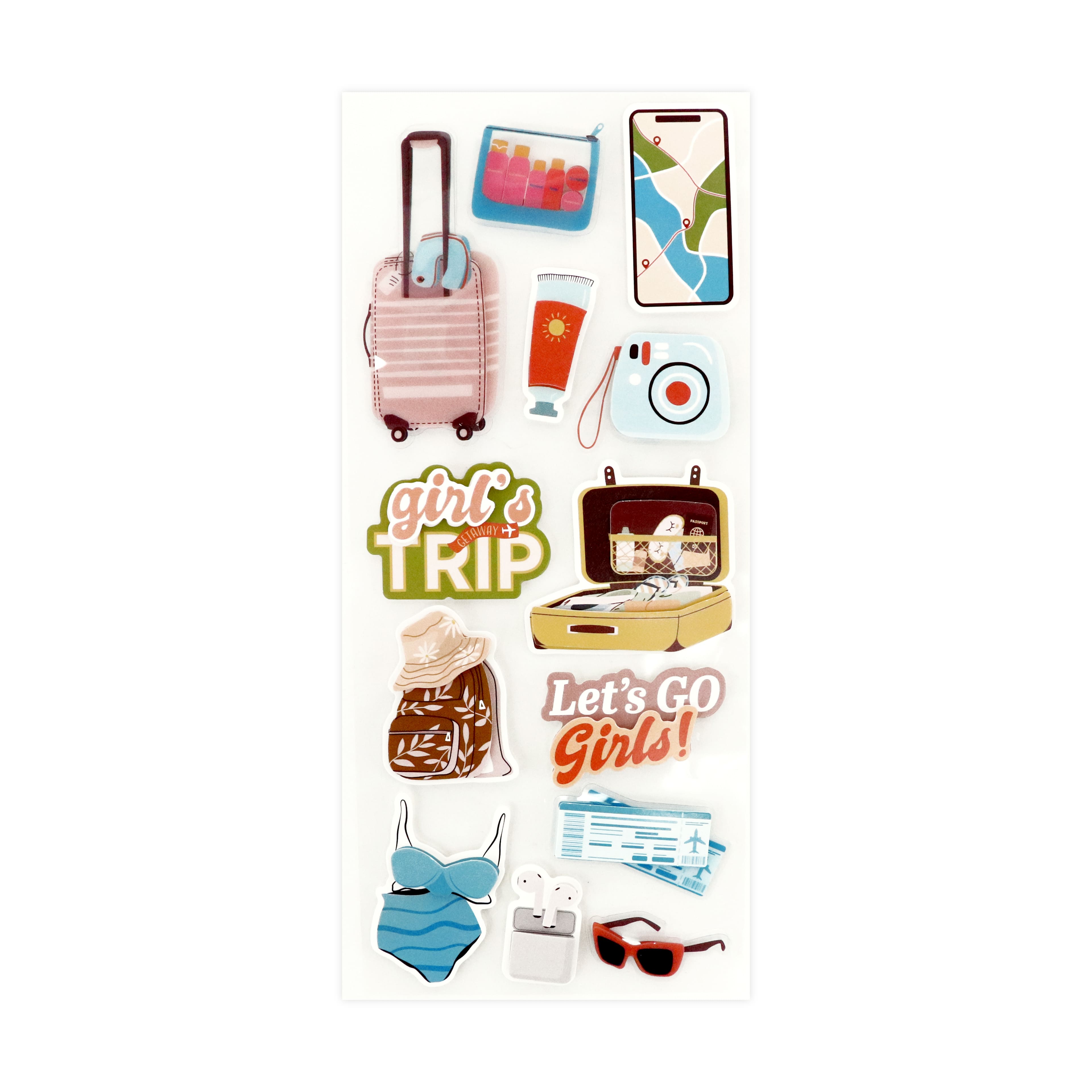 Girl's Trip 3D Stickers by Recollections™