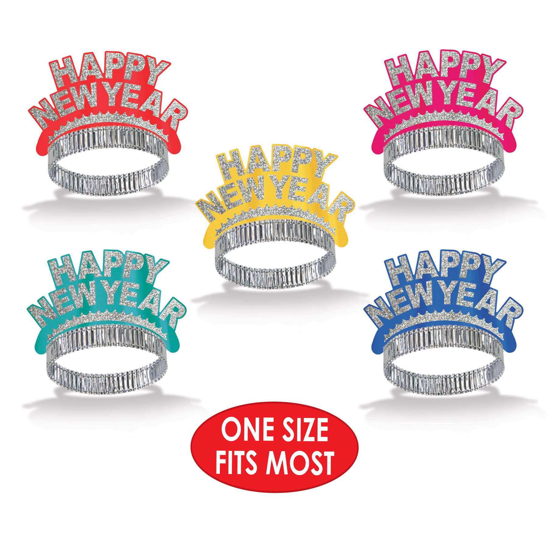 Beistle Happy New Year Tiaras, 50ct.