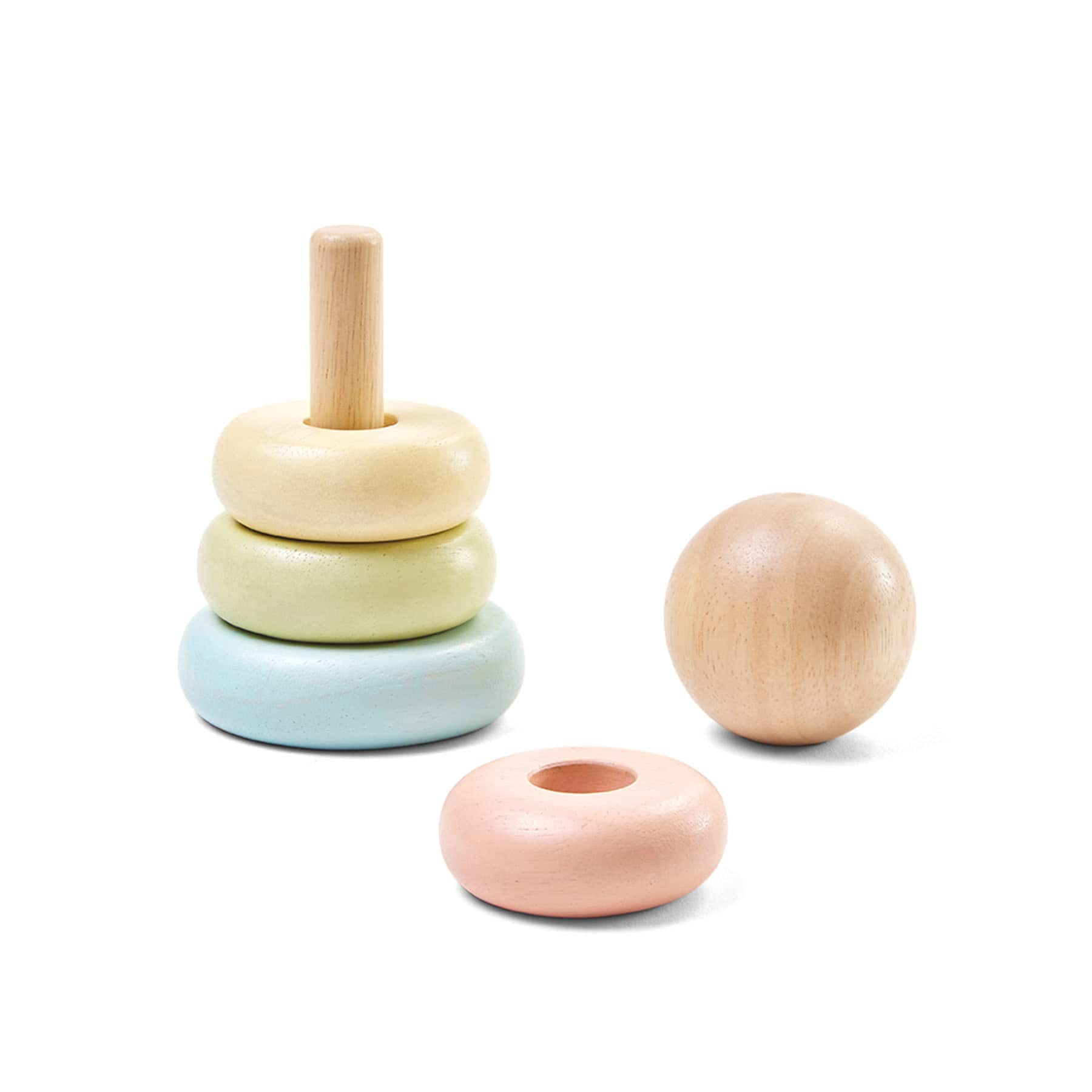 PlanToys Pastel First Stacking Ring Baby Toy Set