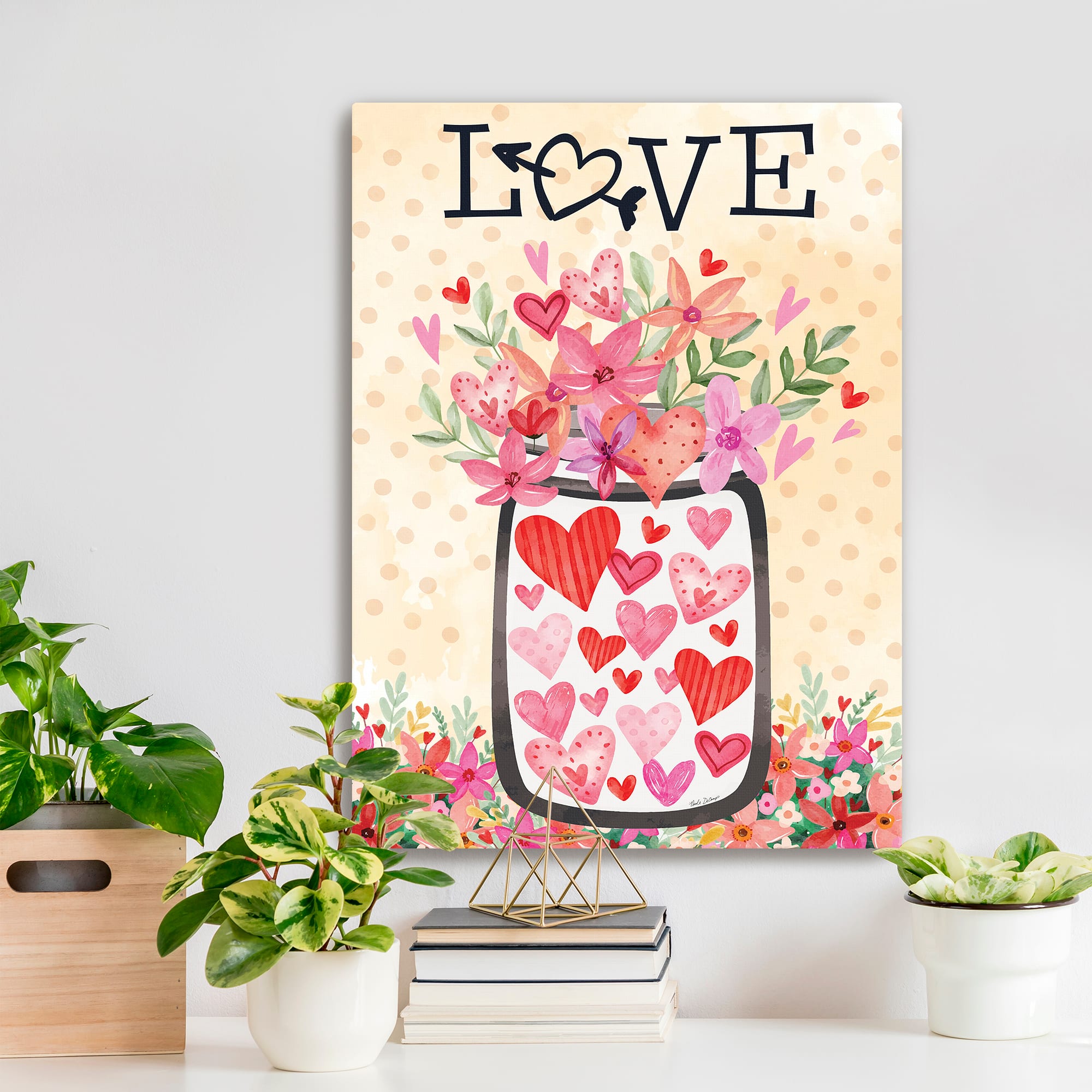Love Valentines Canvas Giclée Art