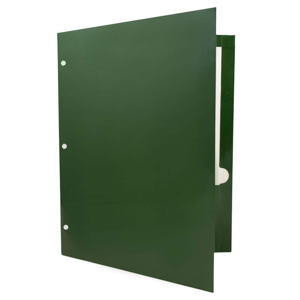 JAM Paper Laminated 2-Pocket Glossy 3-Hole Punch School Folders, 6ct.