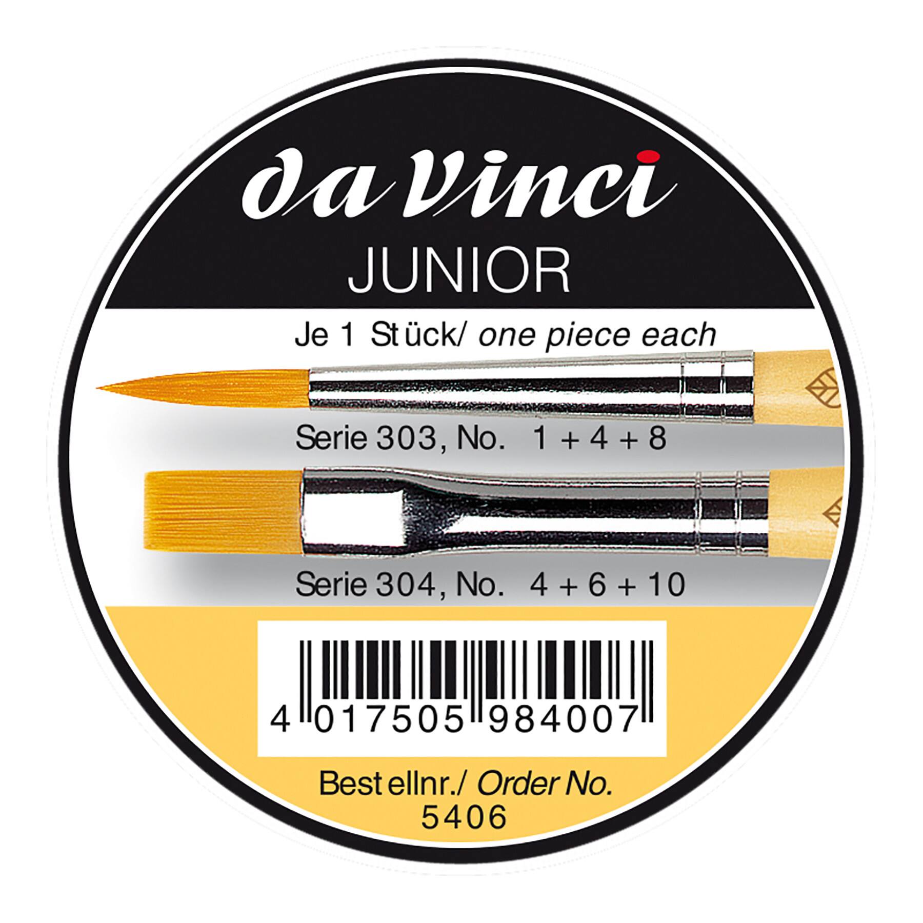 da Vinci JUNIOR Synthetics 6 Piece Brush Tin Set