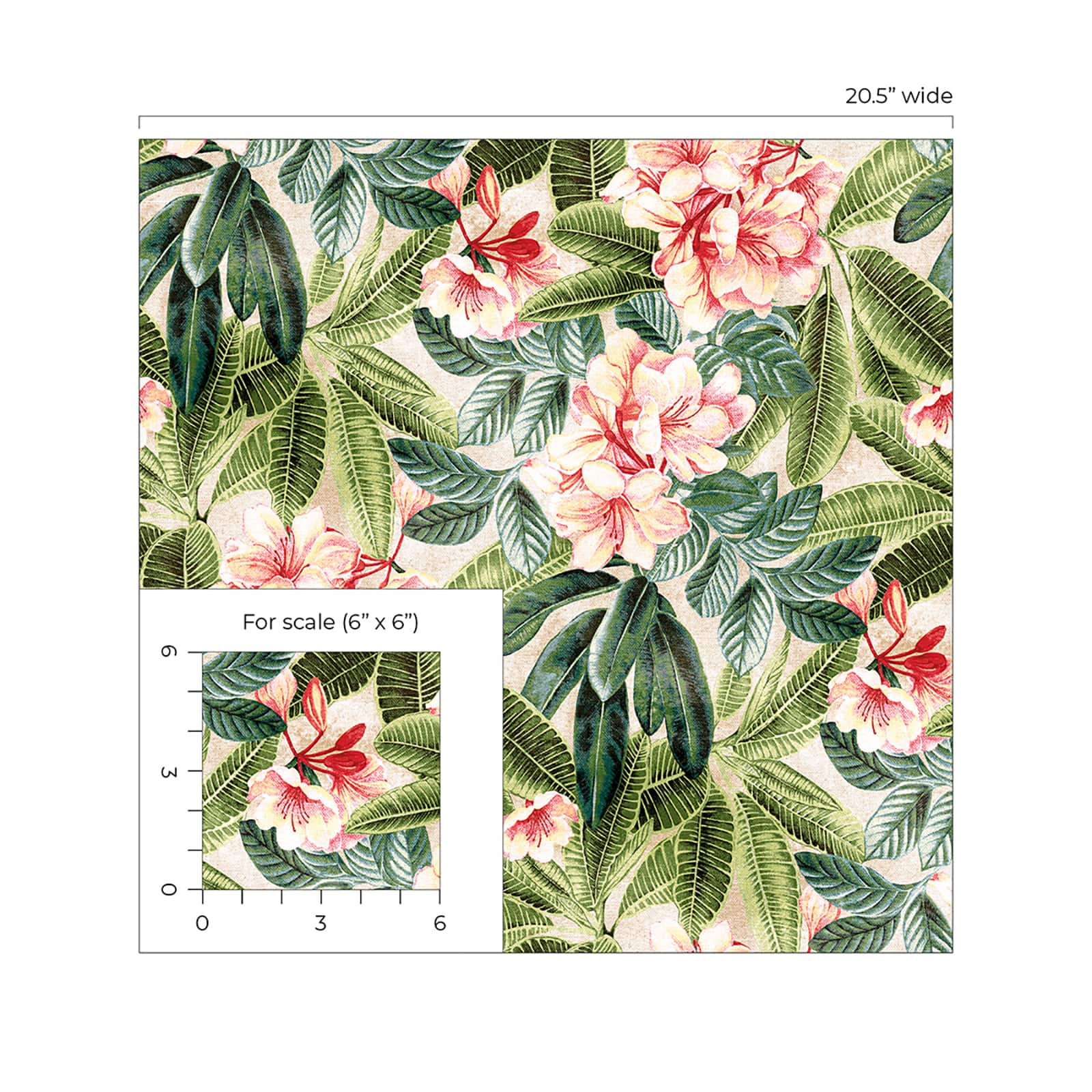 Tommy Bahama Darwin Flora Peel & Stick Wallpaper