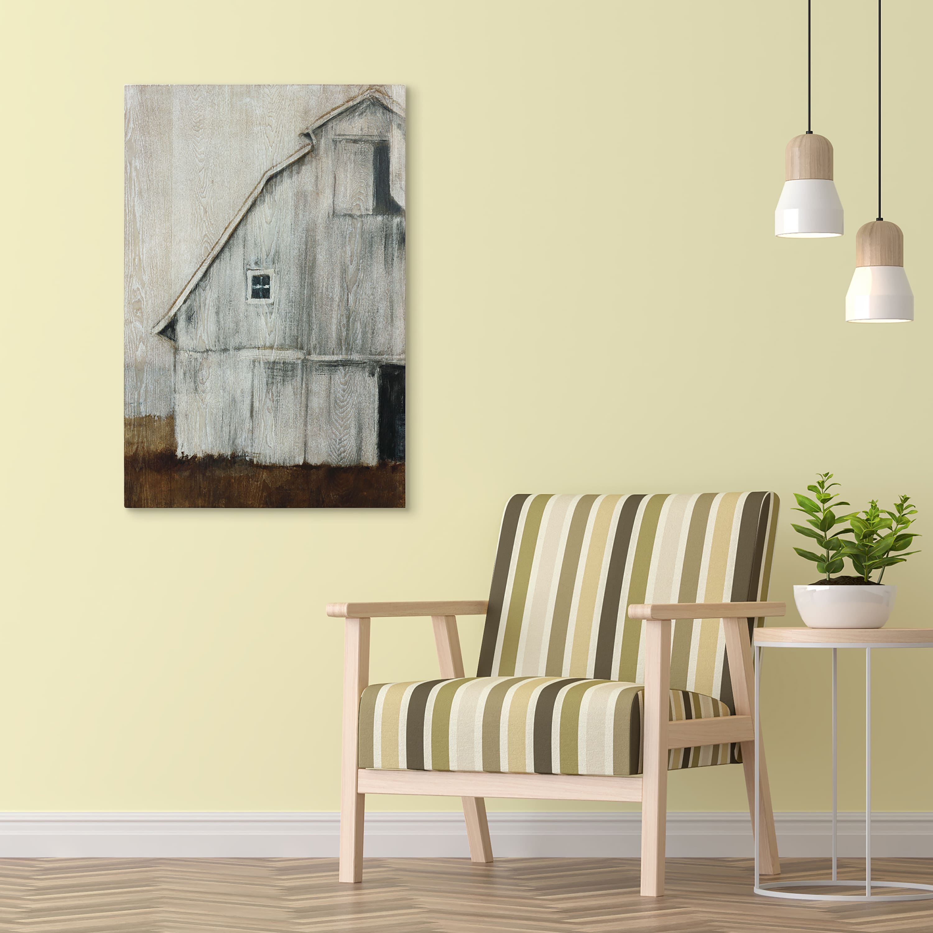Empire Art Direct Frassino De Arte Legno 36" x 24" Abandoned Barn II Printed Wall Art
