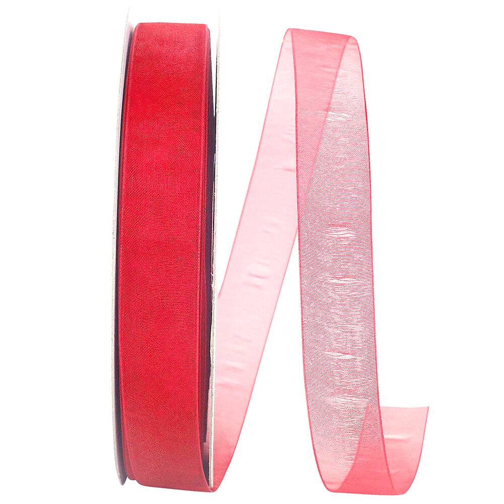 JAM Paper 7/8" x 100yd. Chiffon Mono Sheer Ribbon
