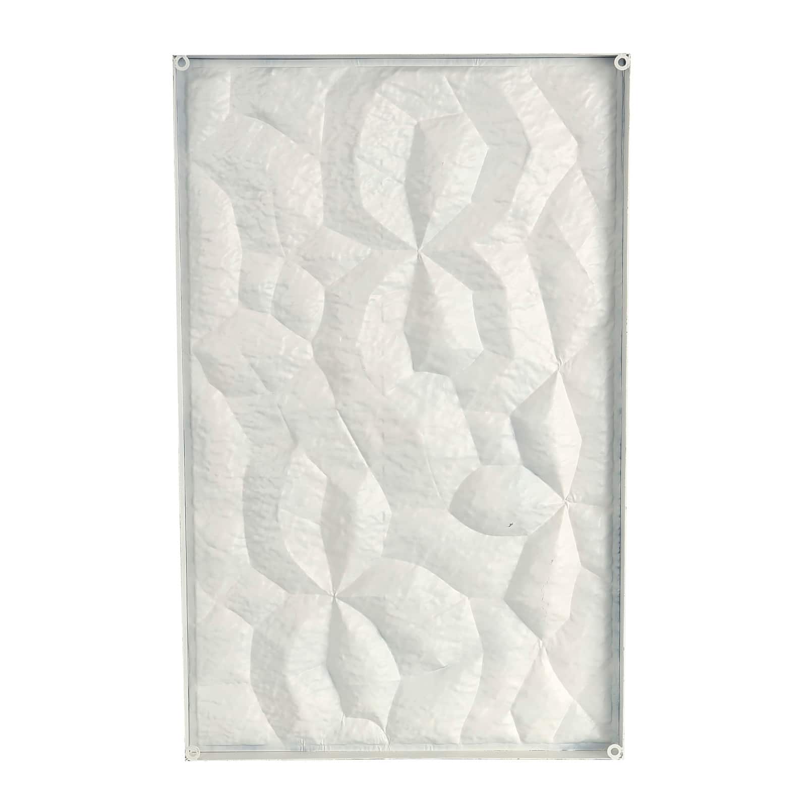 Abstract Dimensional Wall Art in White Frame