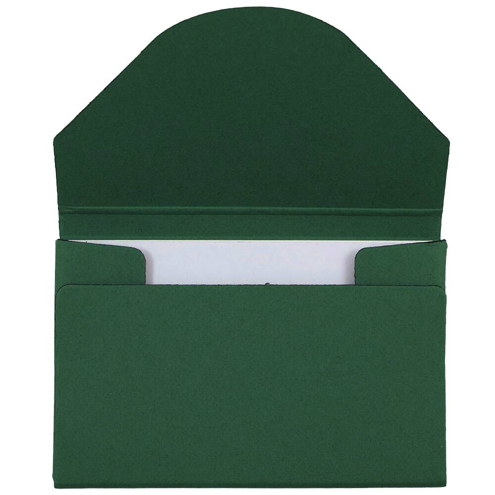 JAM Paper Kraft Ecoboard Business Card Case with Round Flap