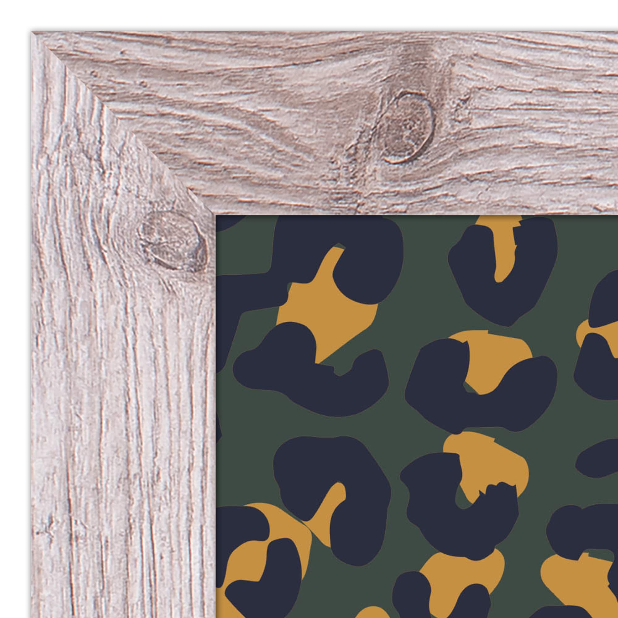 Goodness in Kindness Out Leopard Print in White Frame