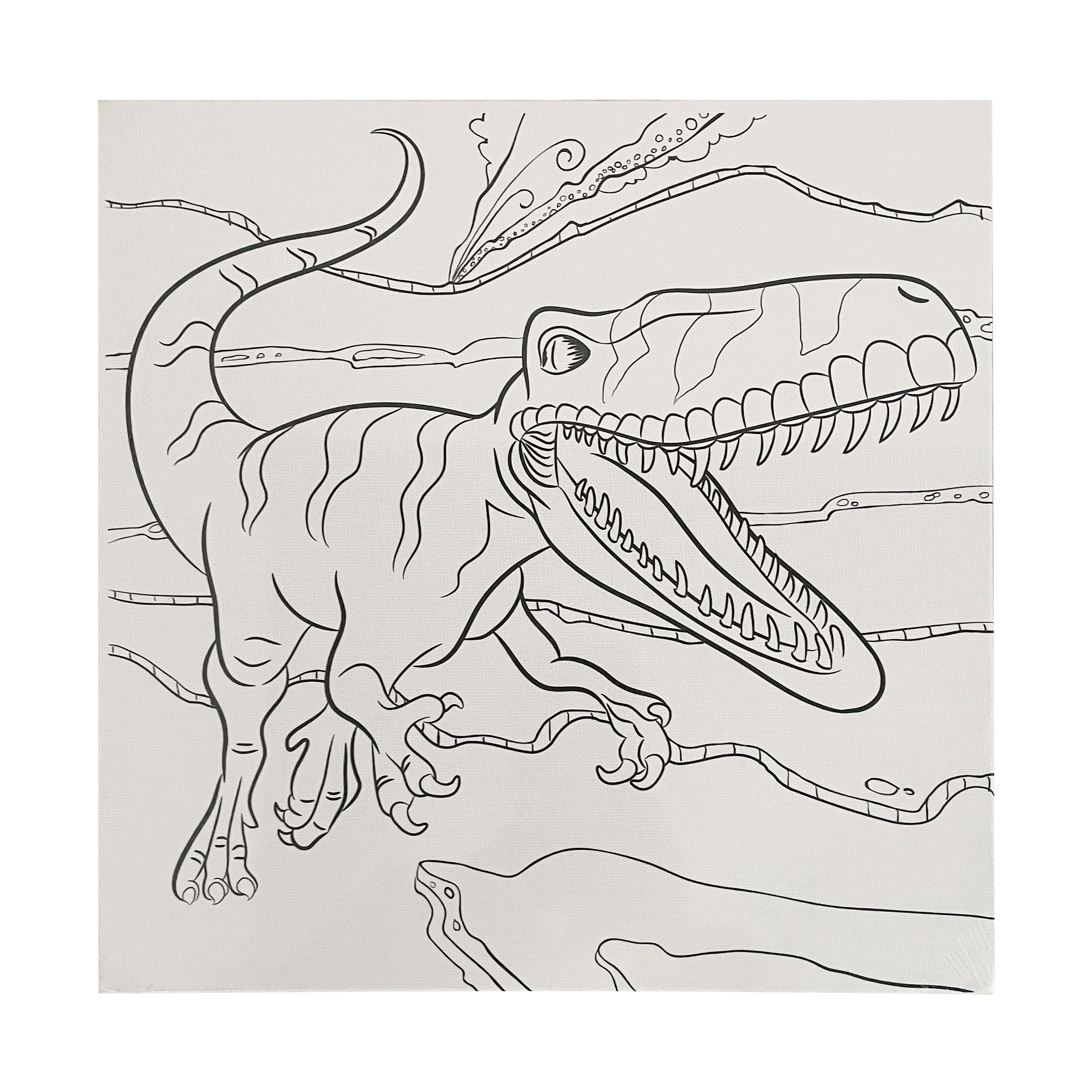 6 Packs: 8 ct. (48 total) Dinosaur Canvas Set by Creatology™