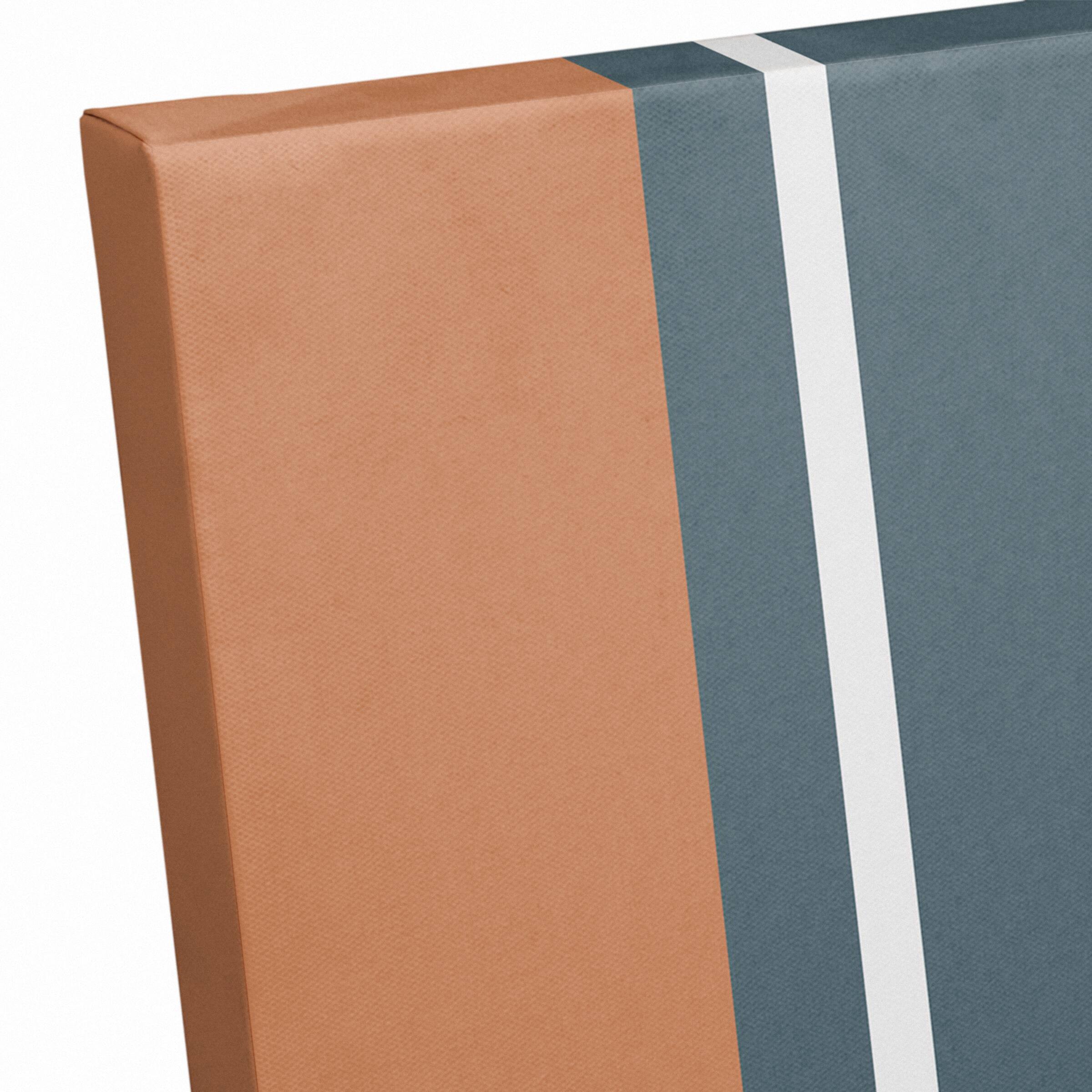 Stripes And Triangles 30" x 20" Canvas Wall Art