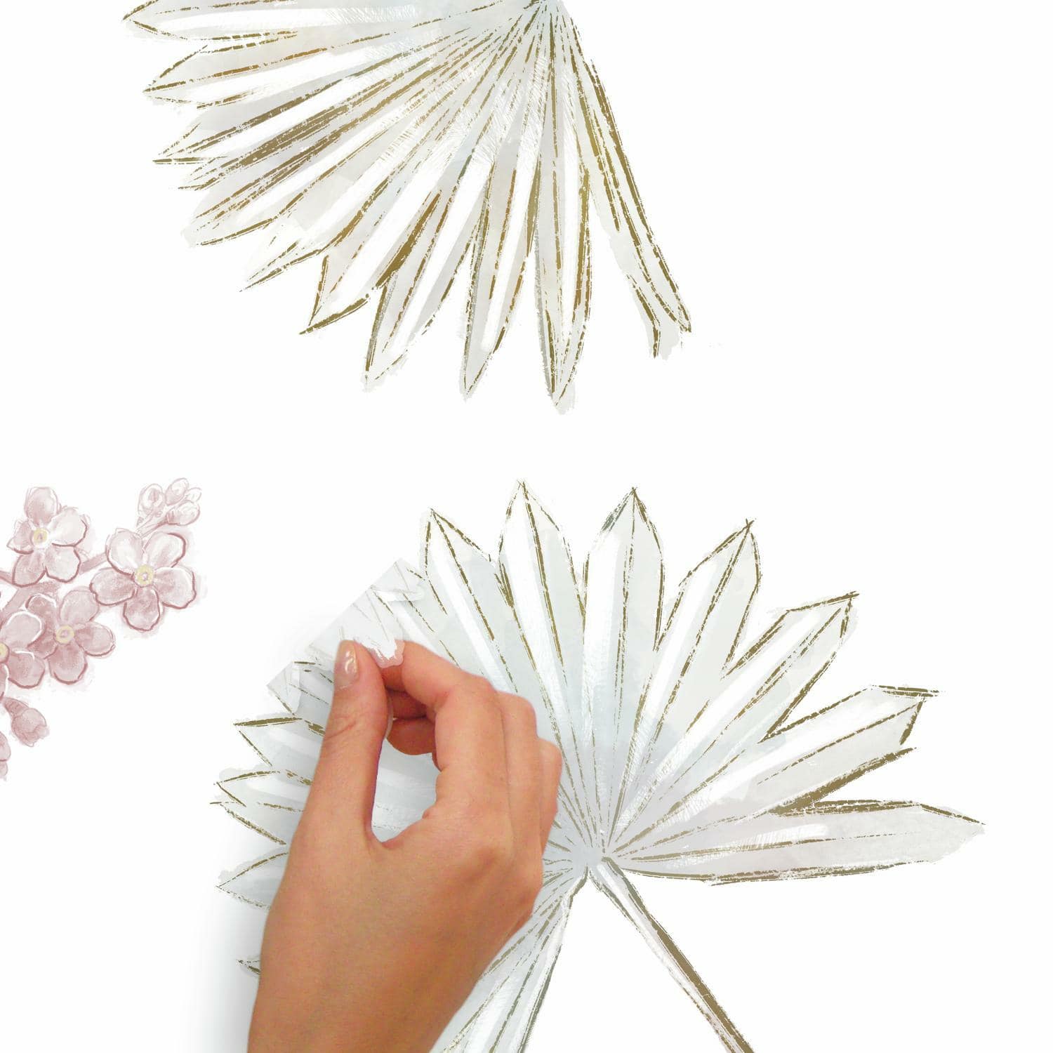 RoomMates Desert Sun Palm Leaf & Floral Peel & Stick Giant Decals