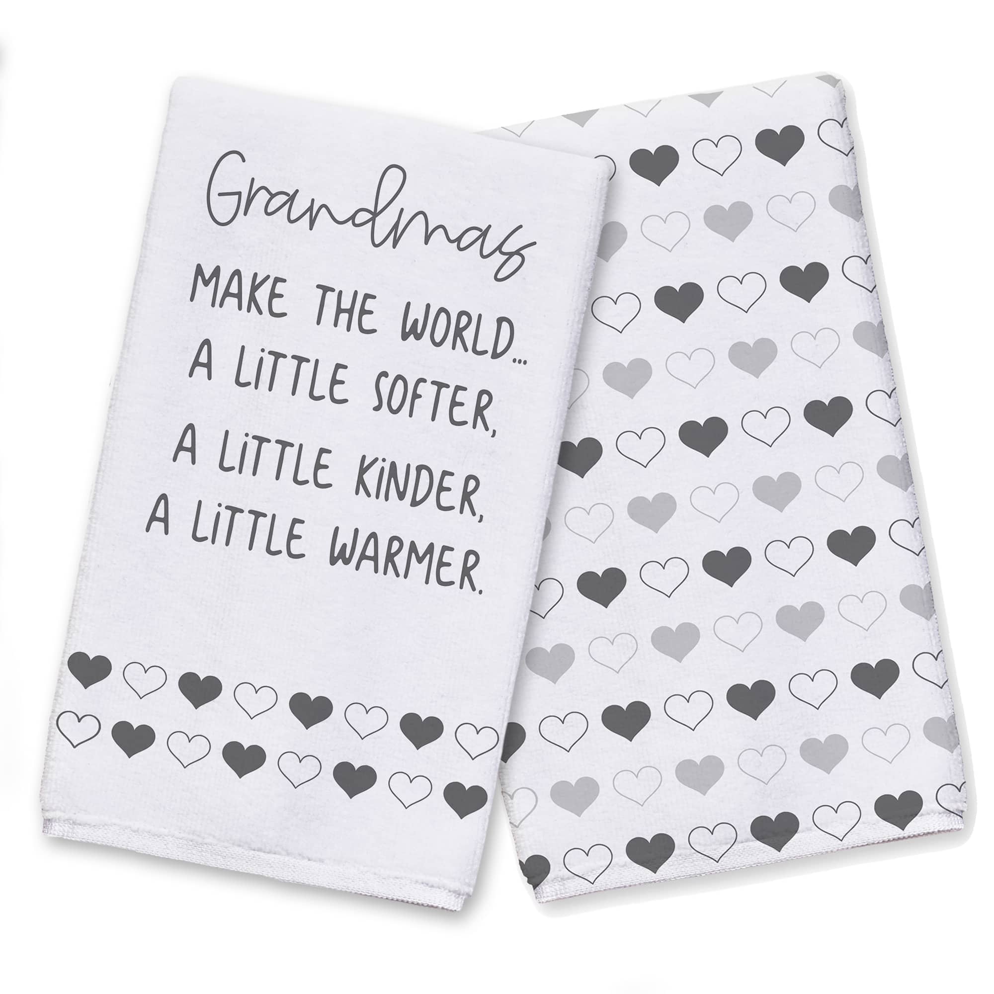Grandmas Make The World Tea Towel, 2ct.