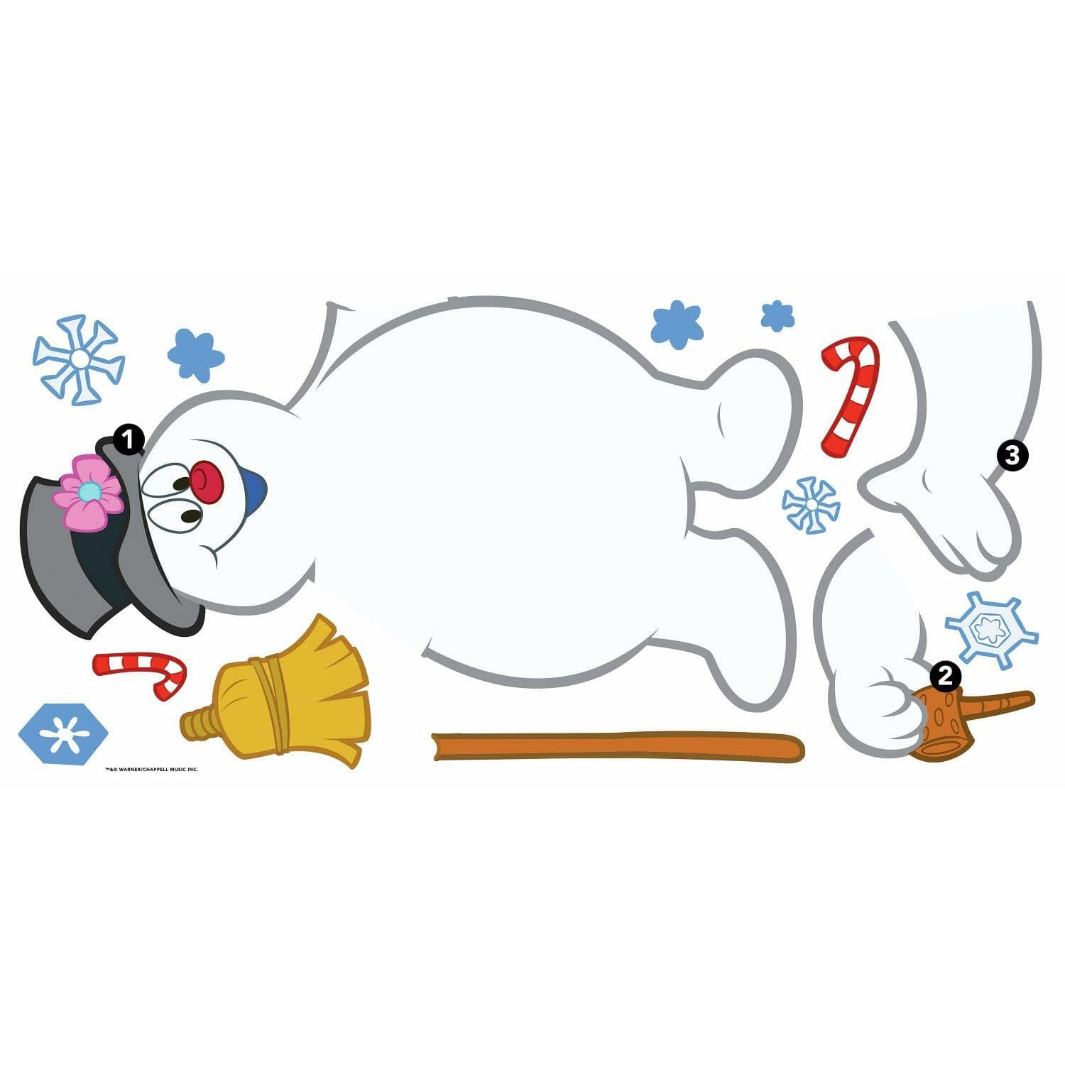 RoomMates Dry Erase Frosty Peel & Stick Giant Wall Decals