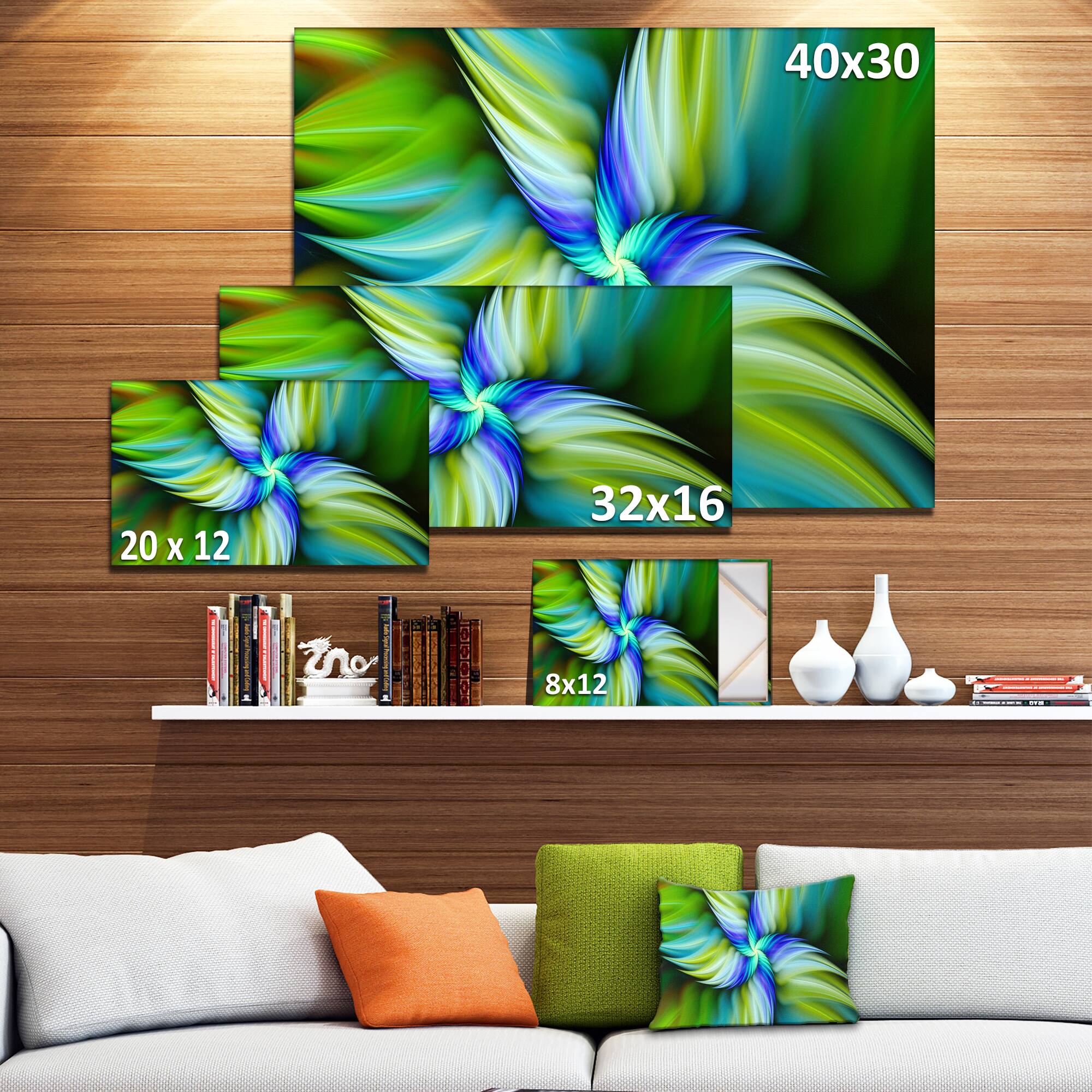 Designart - Rotating Fractal Green Star
