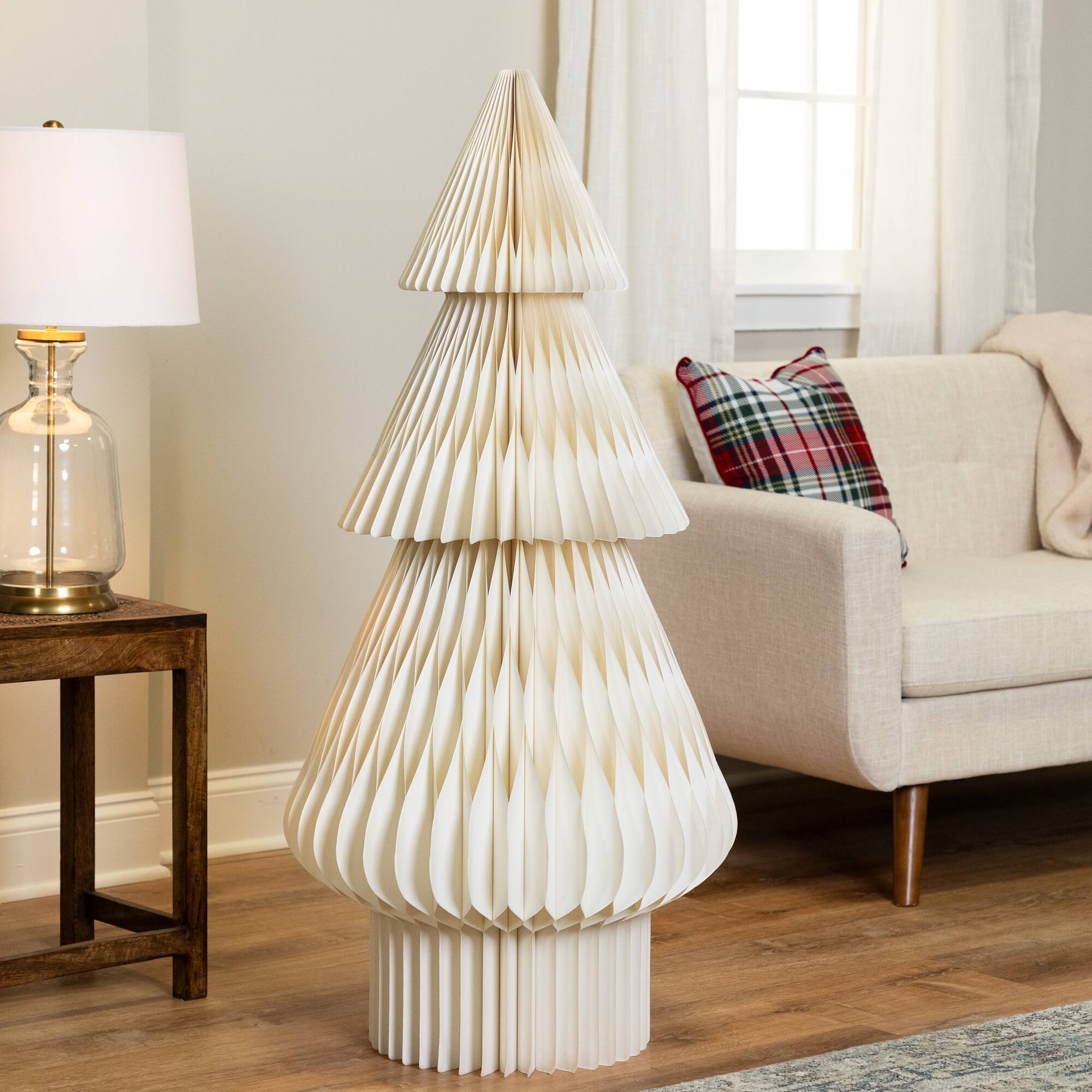 4ft. Paper Accordion Honeycomb Foldable Christmas Tree