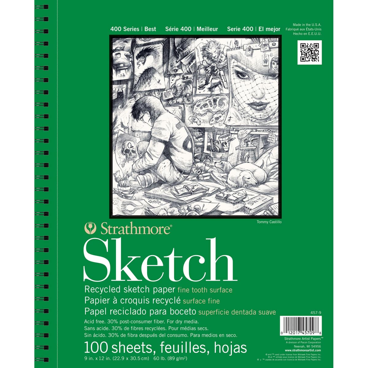 Strathmore® 400 Series Recycled Sketch Paper Pad