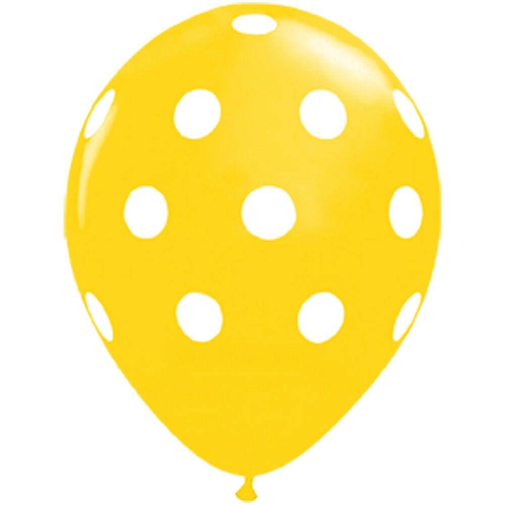 JAM Paper 12" Polka Dot Latex Party Balloons, 12ct.